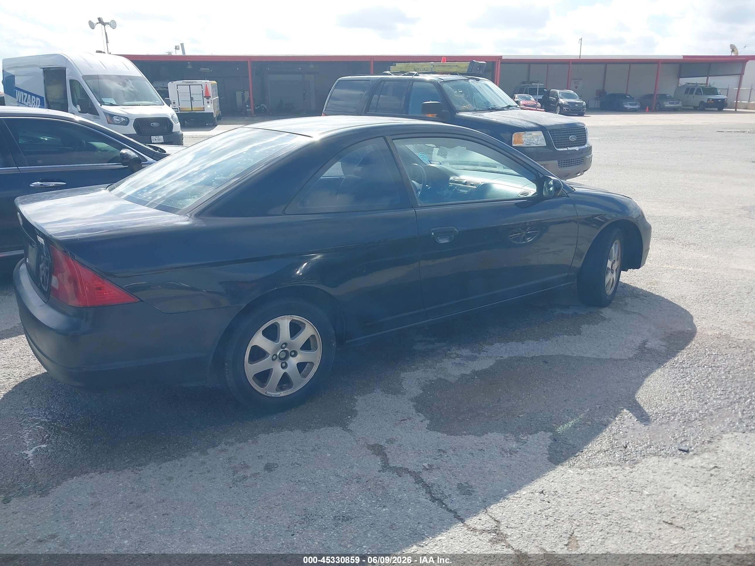 2003 Honda Civic Ex Black vin: 1HGEM22973L017674
