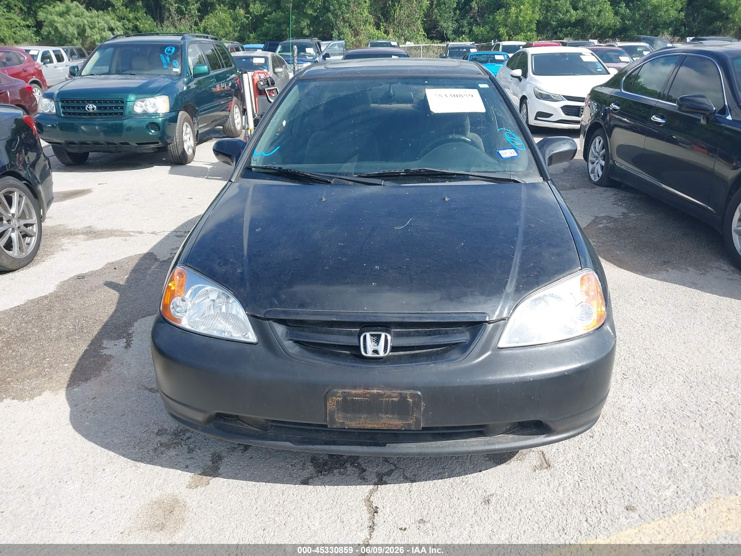 2003 Honda Civic Ex Black vin: 1HGEM22973L017674