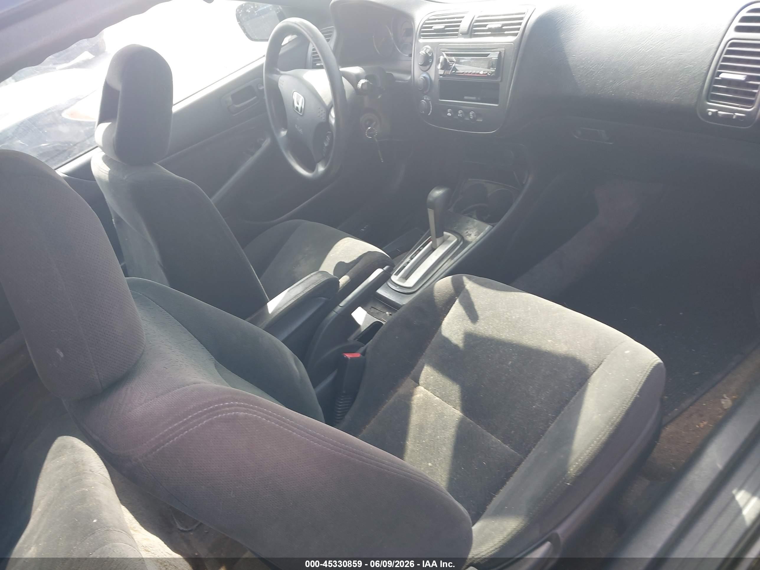 2003 Honda Civic Ex Black vin: 1HGEM22973L017674