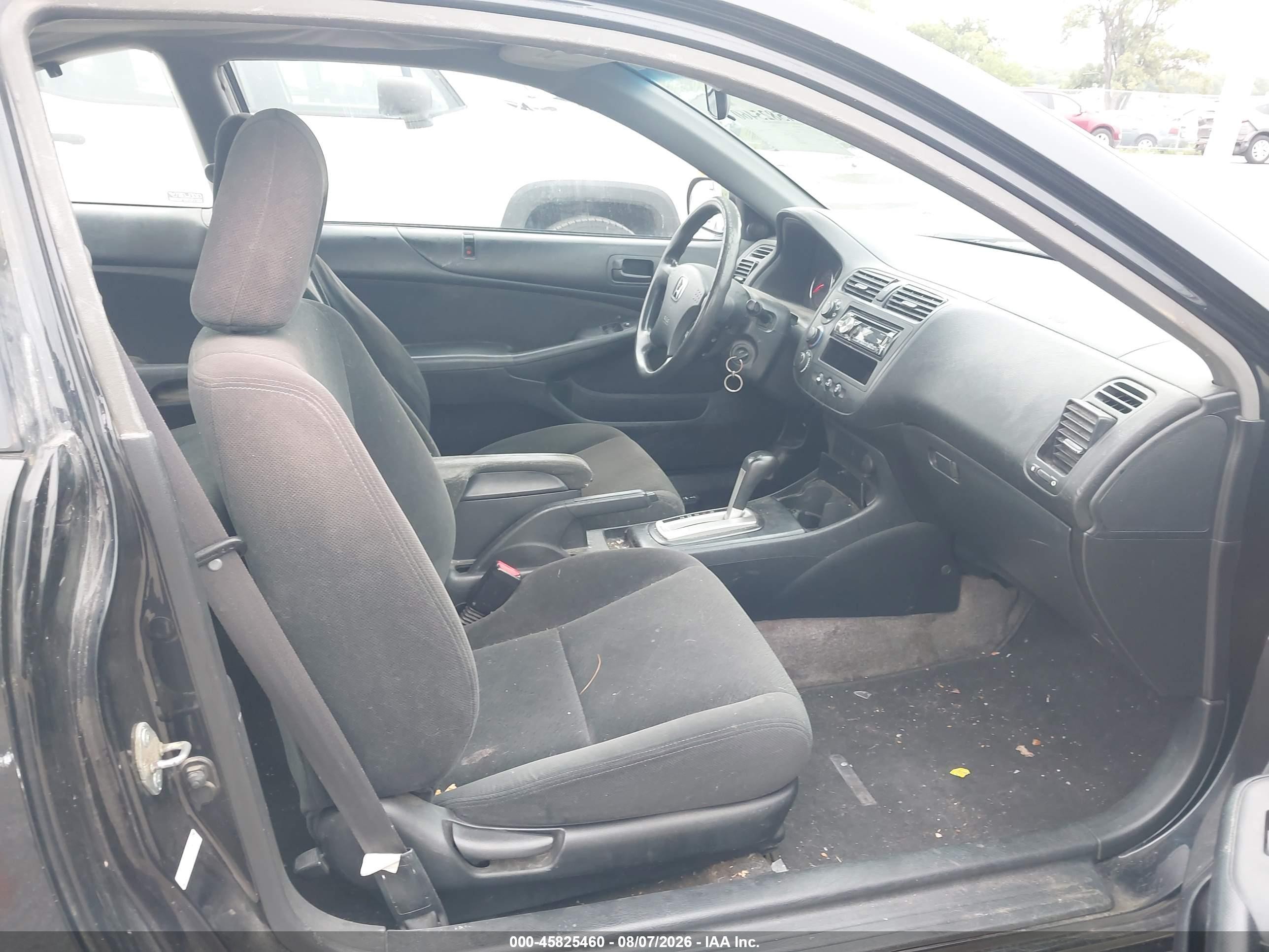 2003 Honda Civic Ex Black vin: 1HGEM22973L072822