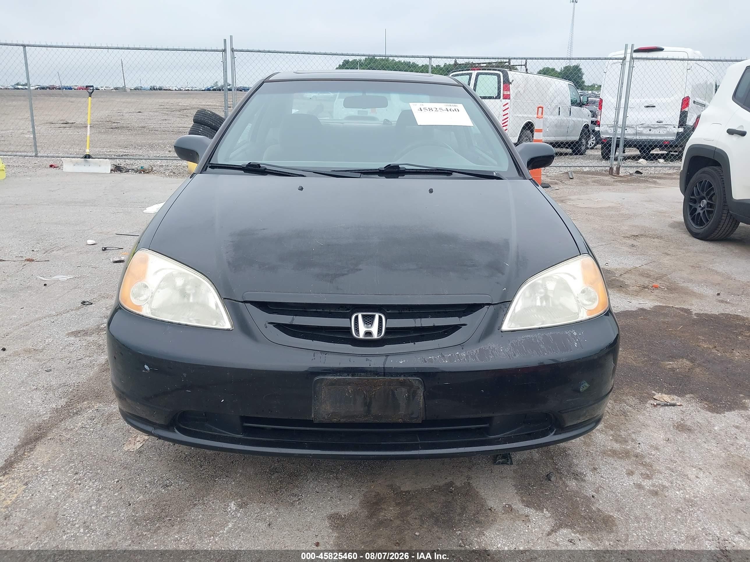 2003 Honda Civic Ex Black vin: 1HGEM22973L072822
