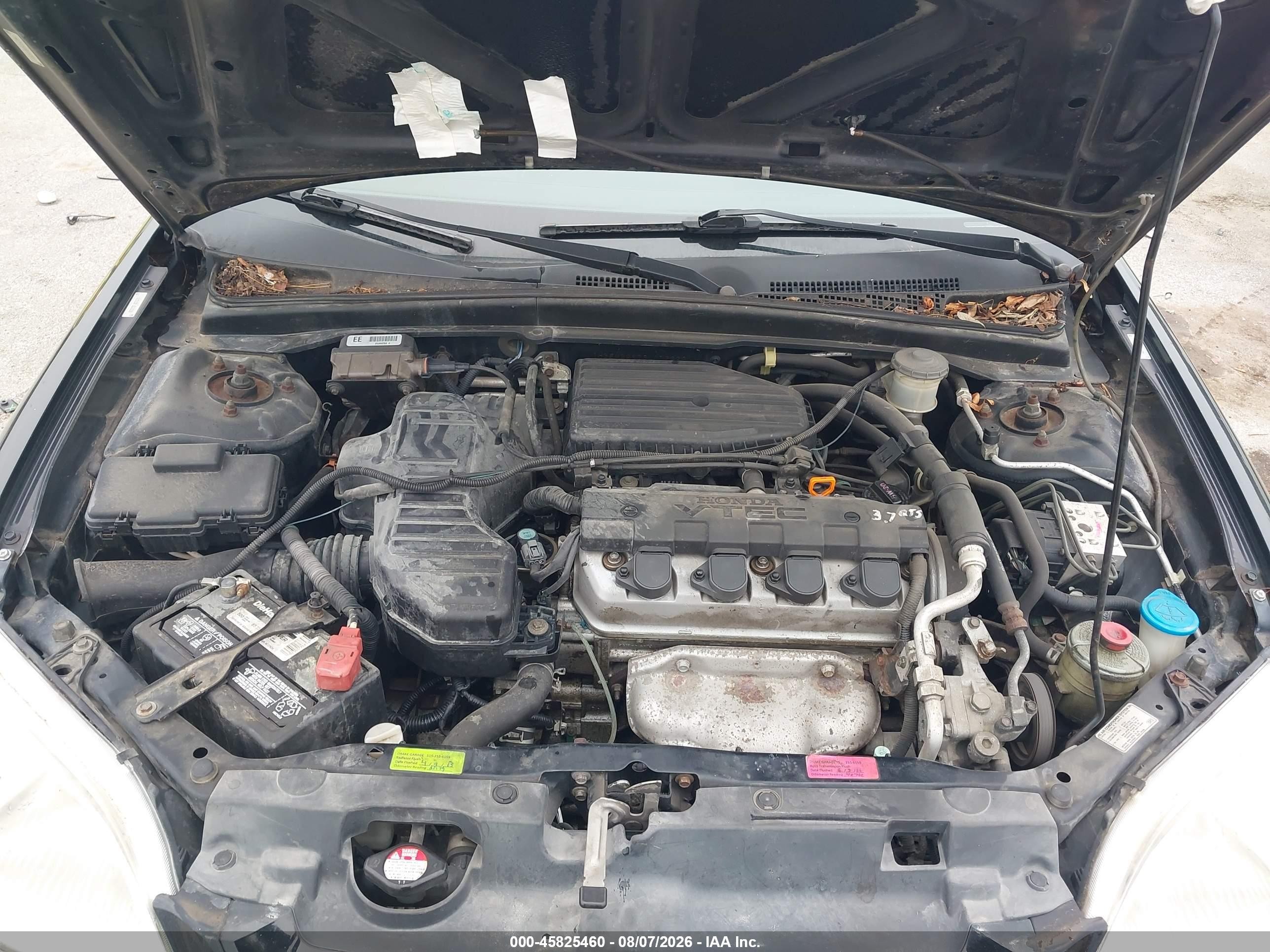 2003 Honda Civic Ex Black vin: 1HGEM22973L072822