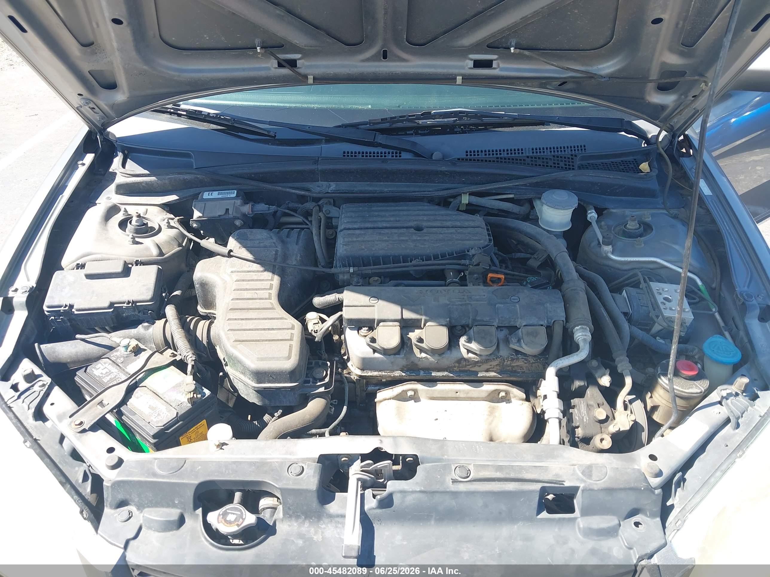 2004 Honda Civic Ex Серый vin: 1HGEM22974LO53253