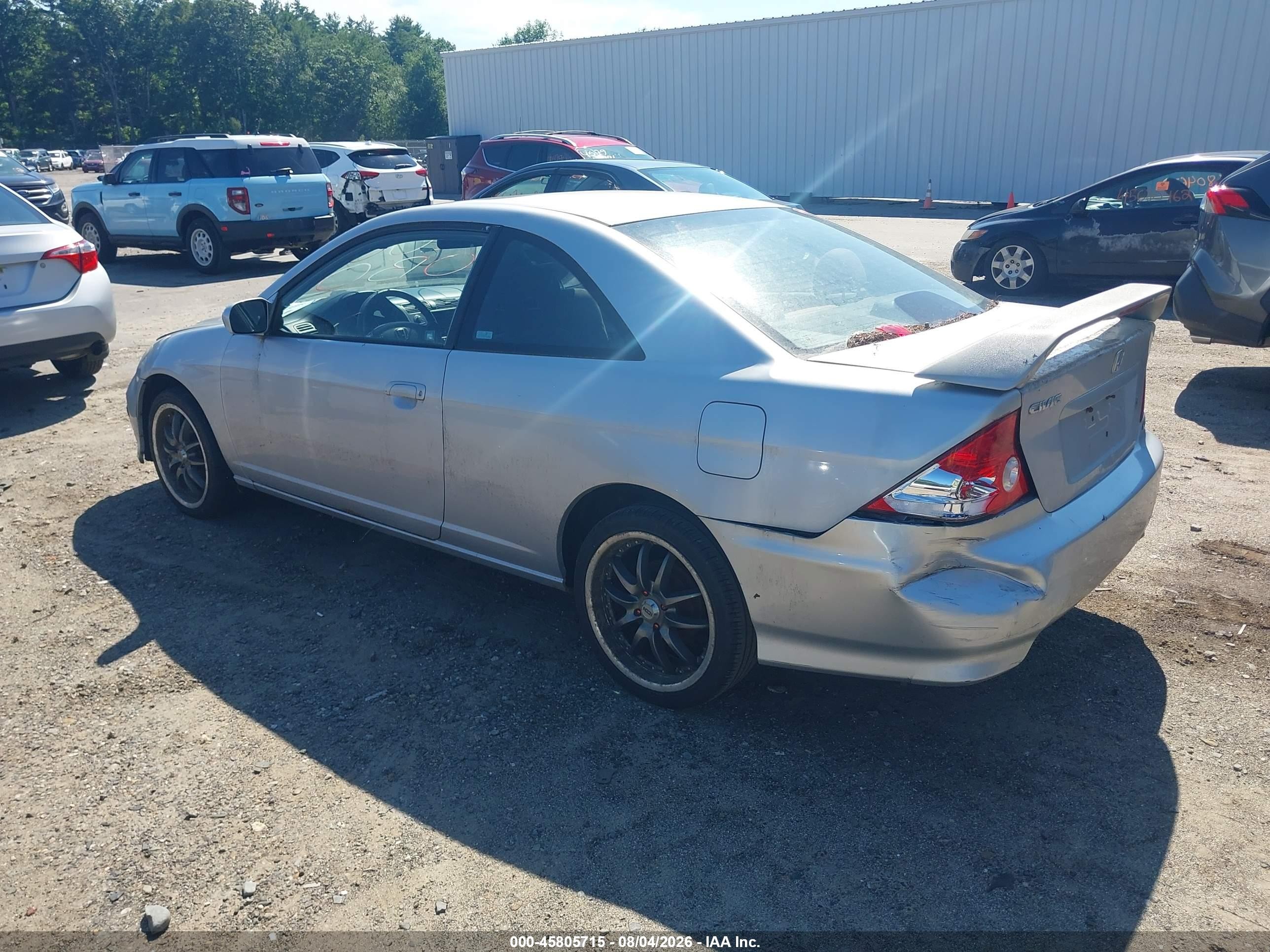 2005 Honda Civic Ex Silver vin: 1HGEM22975L049270