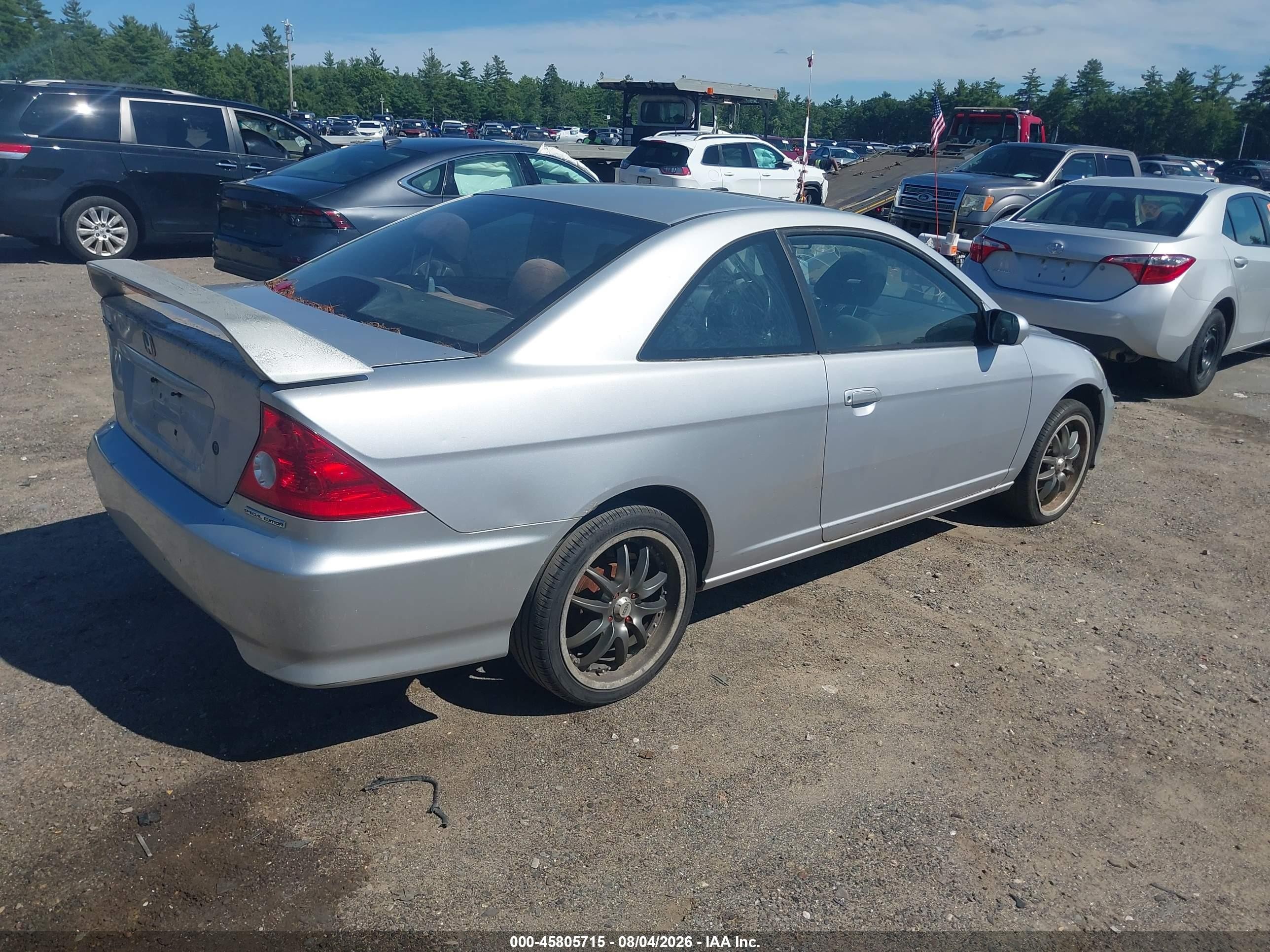 2005 Honda Civic Ex Silver vin: 1HGEM22975L049270