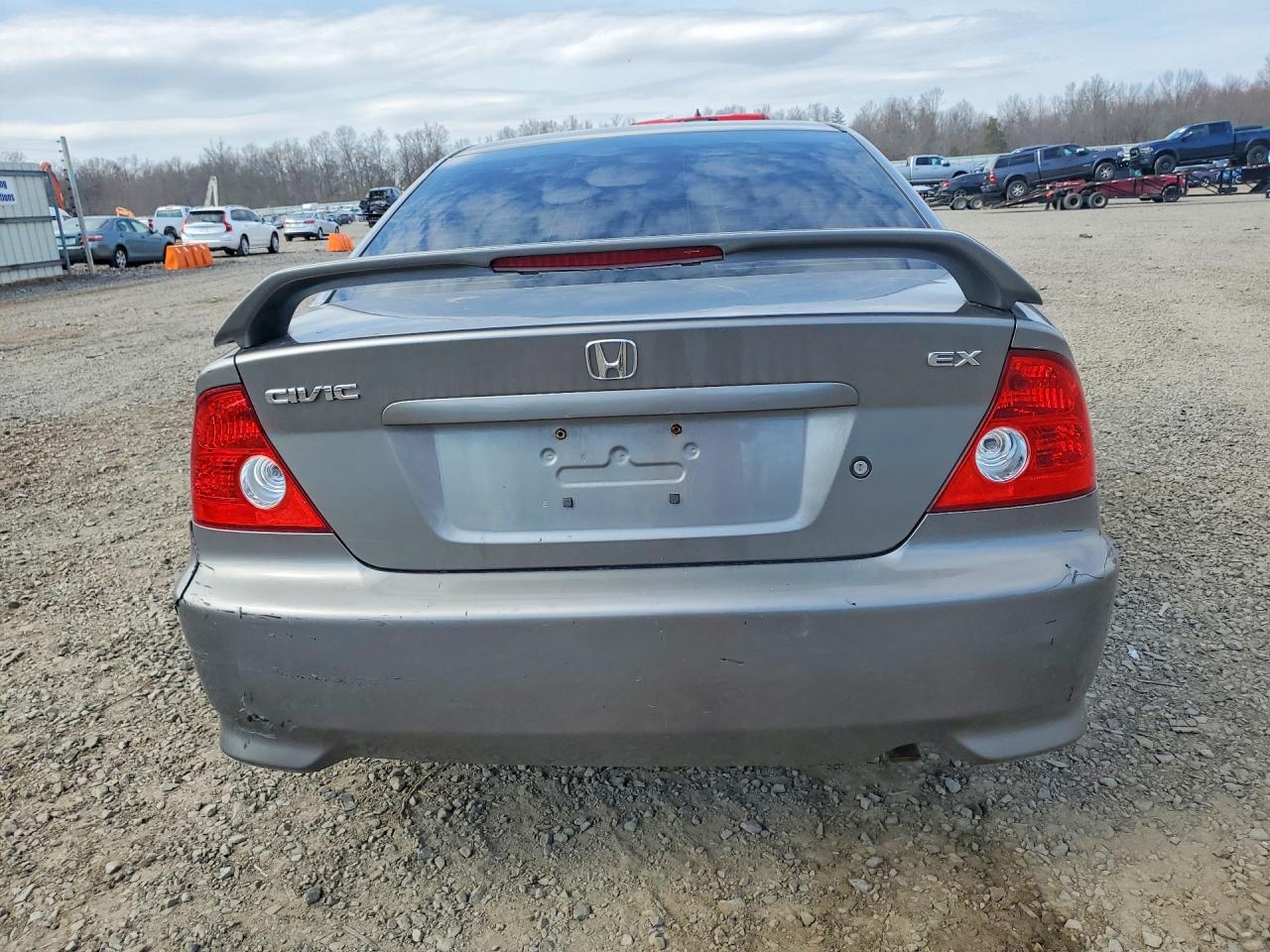 2005 Honda Civic Ex Gray vin: 1HGEM22975L049723