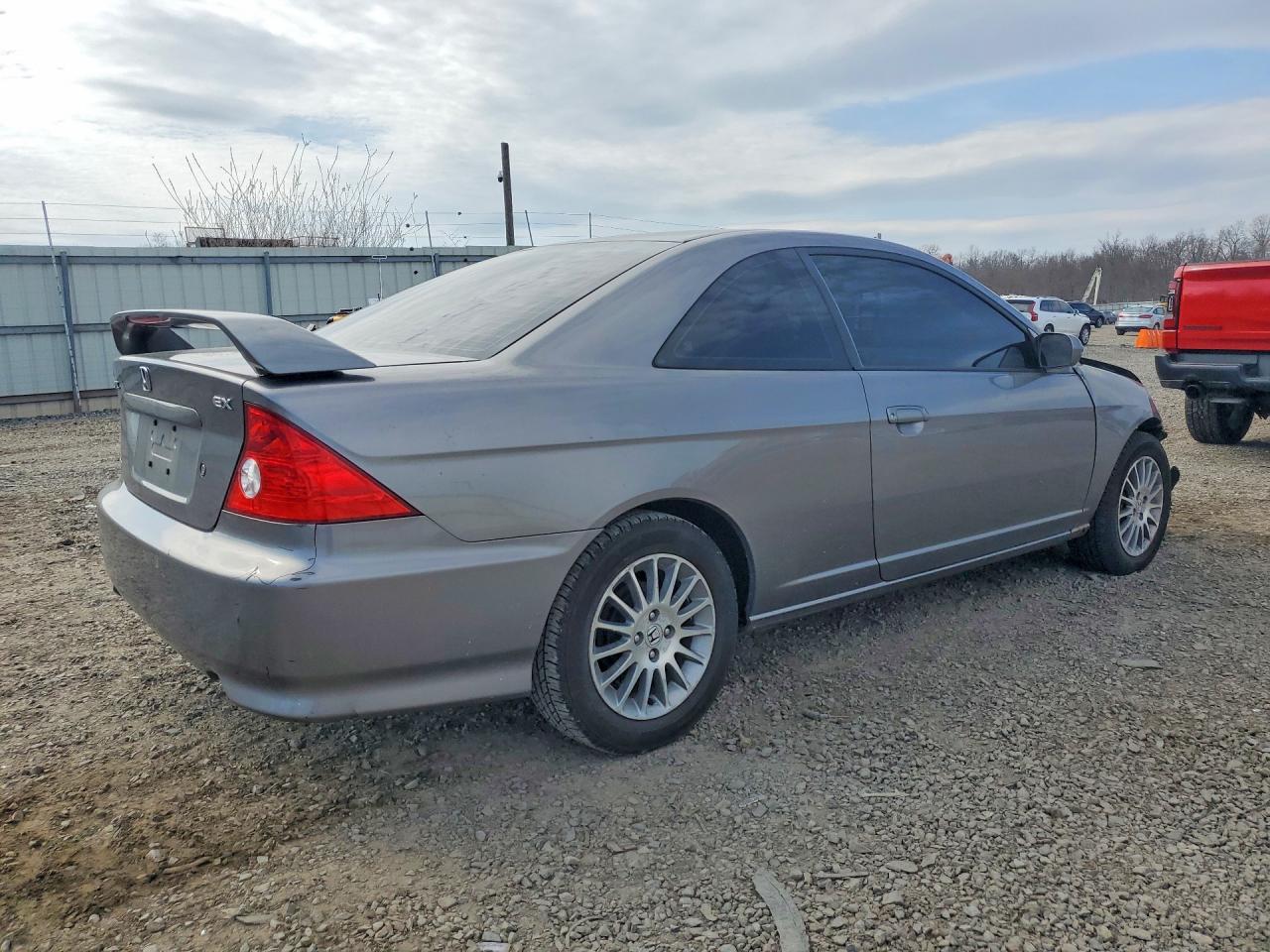 2005 Honda Civic Ex Gray vin: 1HGEM22975L049723