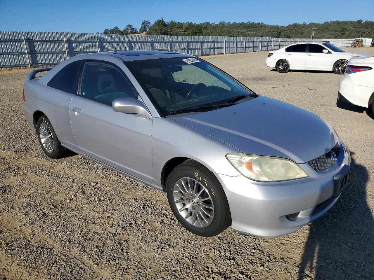 2005 Honda Civic Ex Серебряный vin: 1HGEM22975L050161