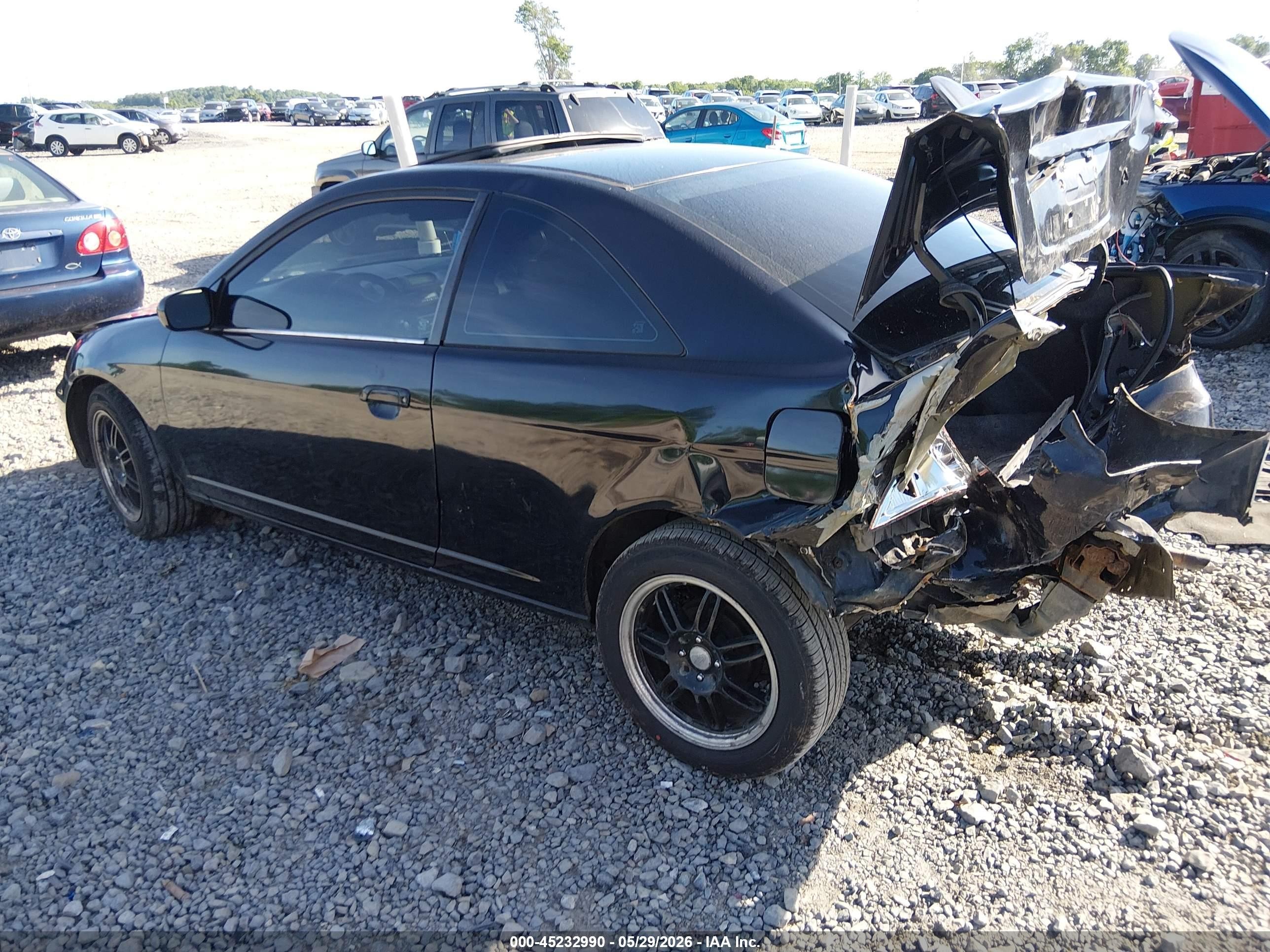 2001 Honda Civic Ex Black vin: 1HGEM22981L112919
