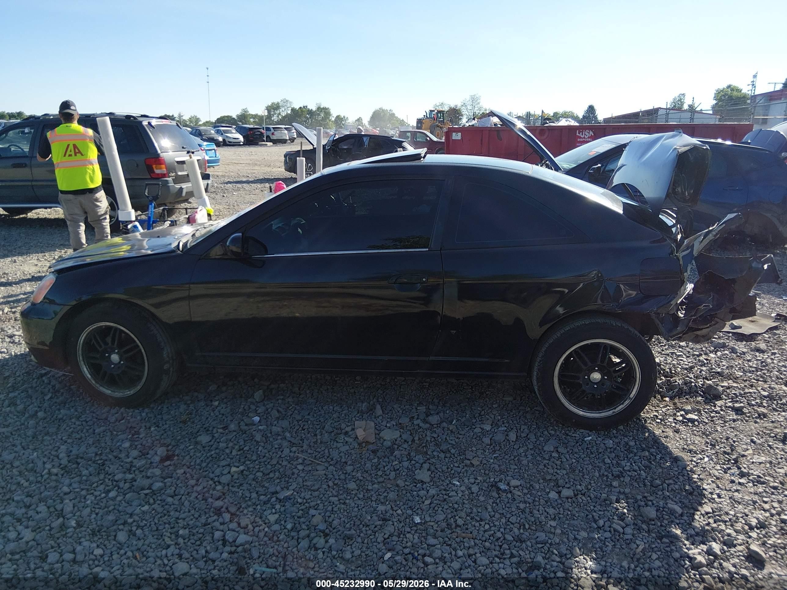 2001 Honda Civic Ex Black vin: 1HGEM22981L112919