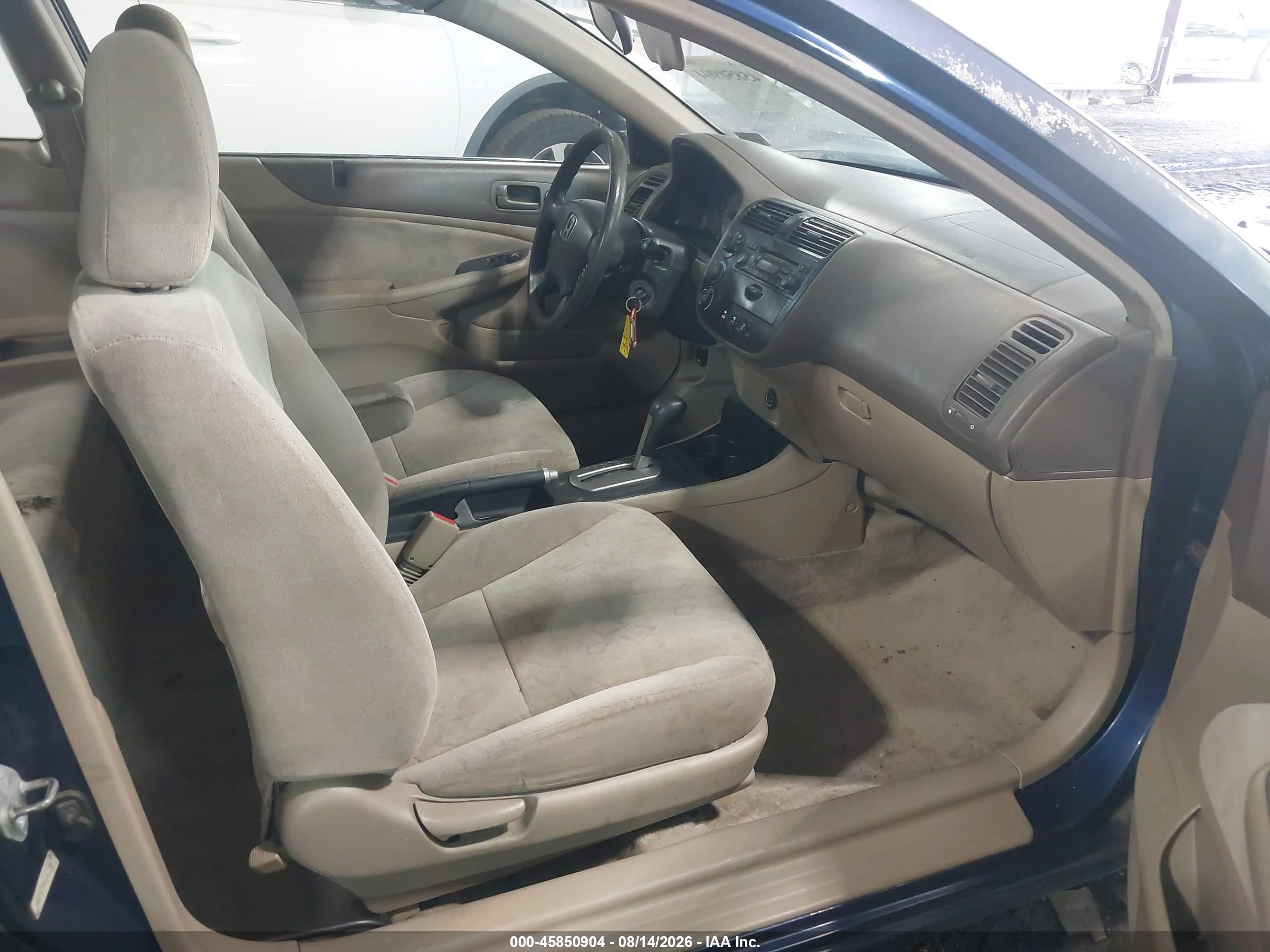 2002 Honda Civic Ex Blue vin: 1HGEM22982L011154