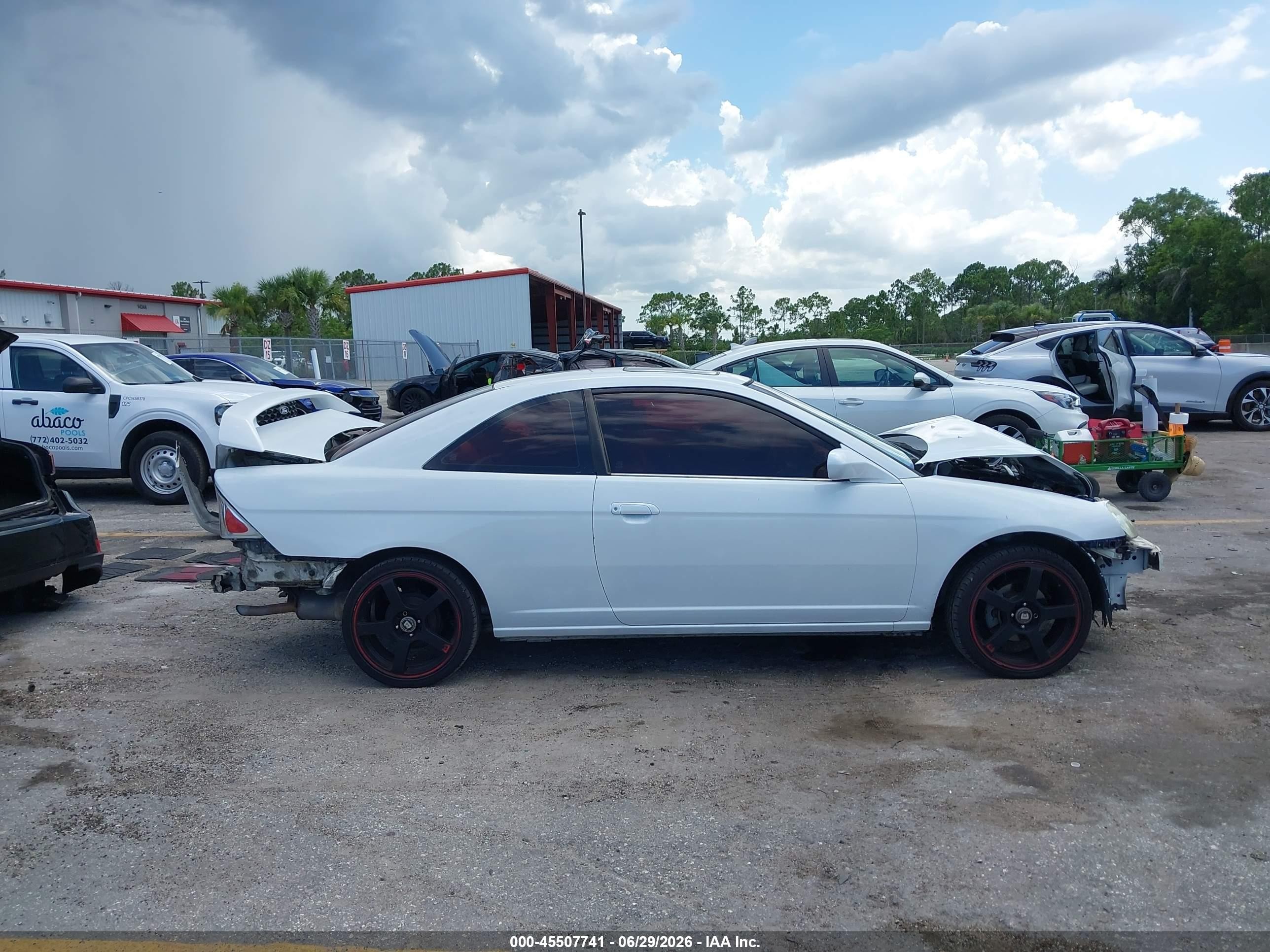 2002 Honda Civic Ex White vin: 1HGEM22982L073864