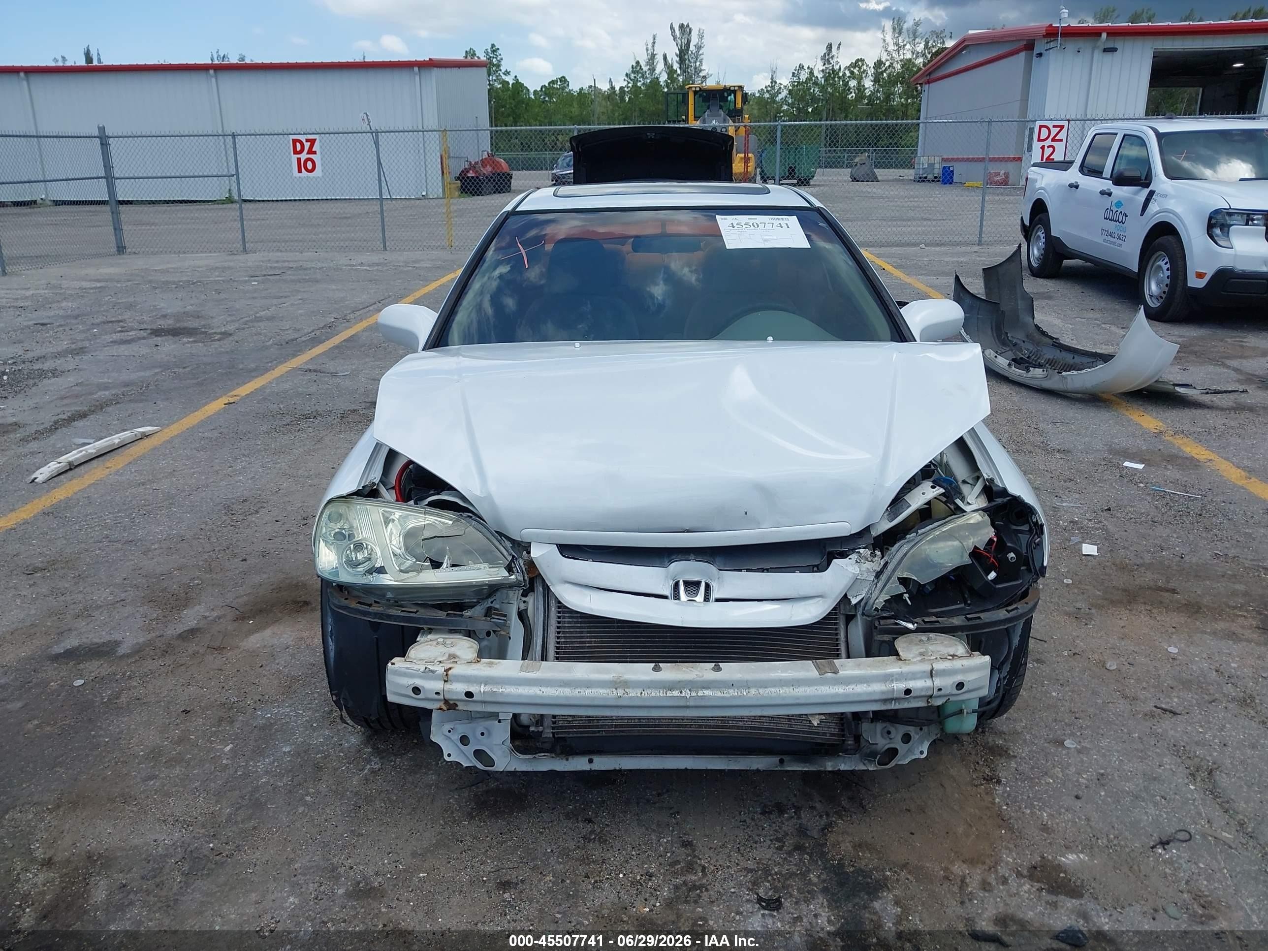 2002 Honda Civic Ex White vin: 1HGEM22982L073864