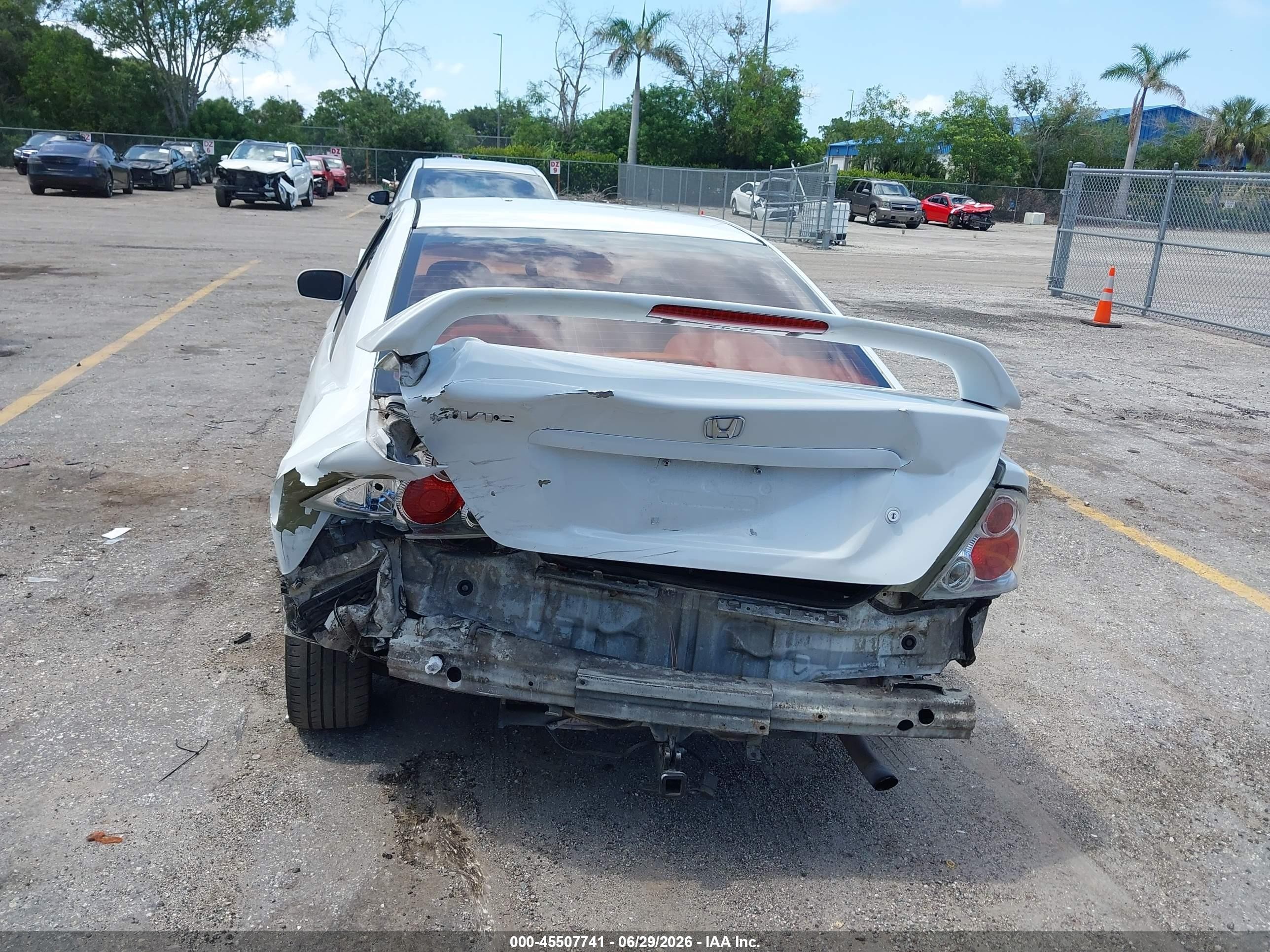 2002 Honda Civic Ex White vin: 1HGEM22982L073864