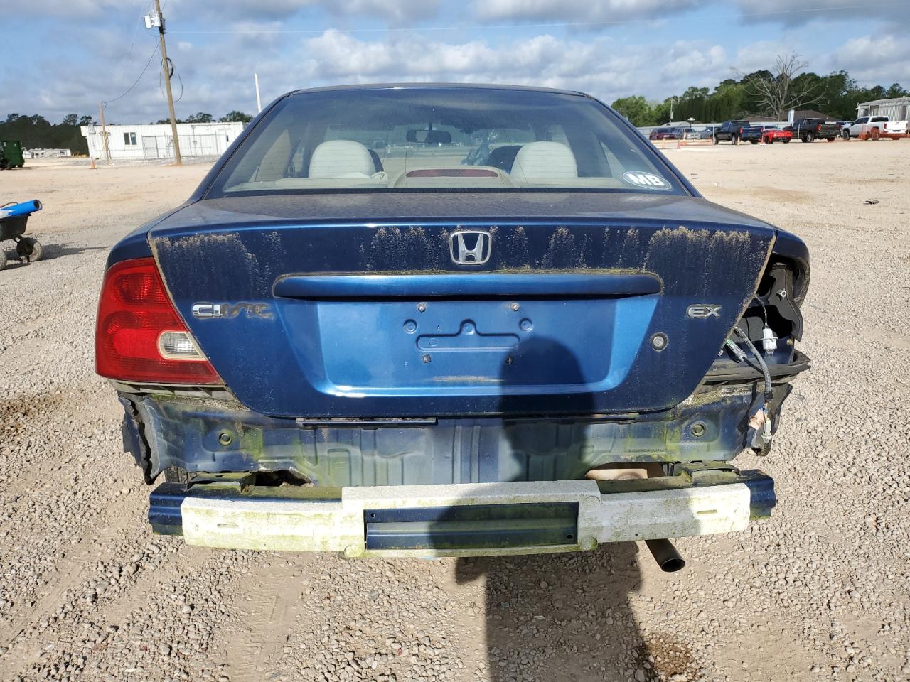 2003 Honda Civic Ex Blue vin: 1HGEM22983L005310