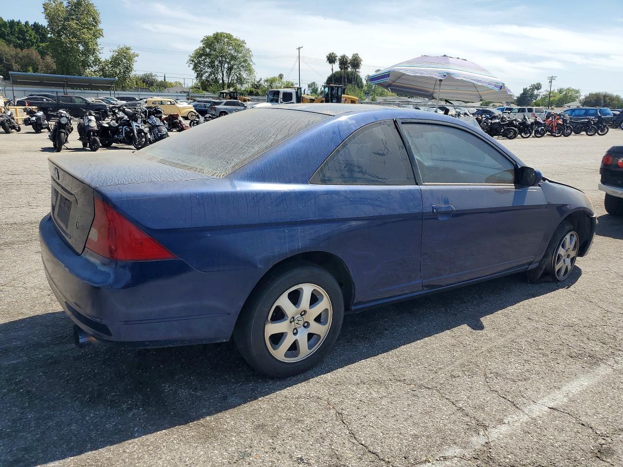 2003 Hond Civic Blue vin: 1HGEM22983L069914