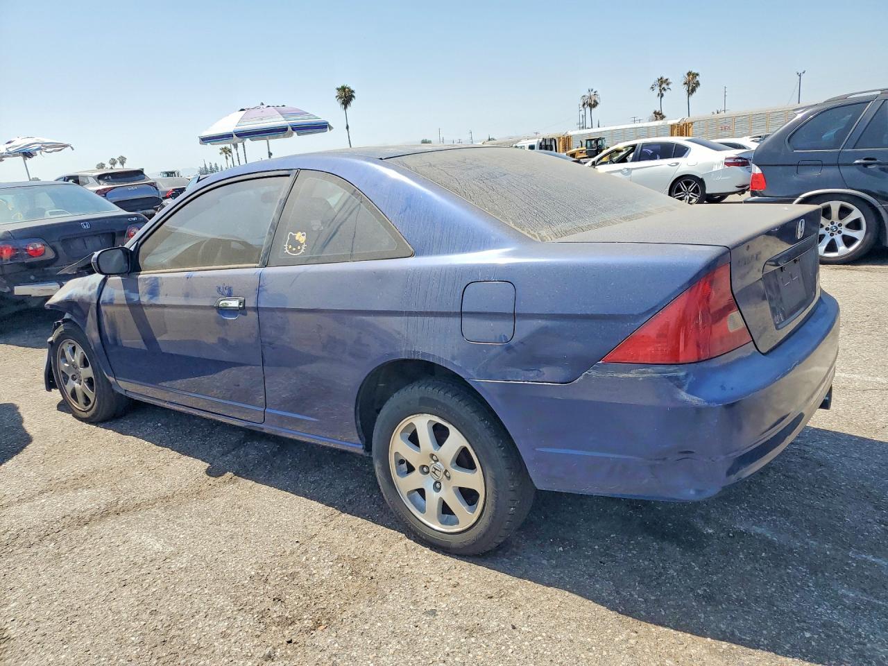2003 Hond Civic Blue vin: 1HGEM22983L069914