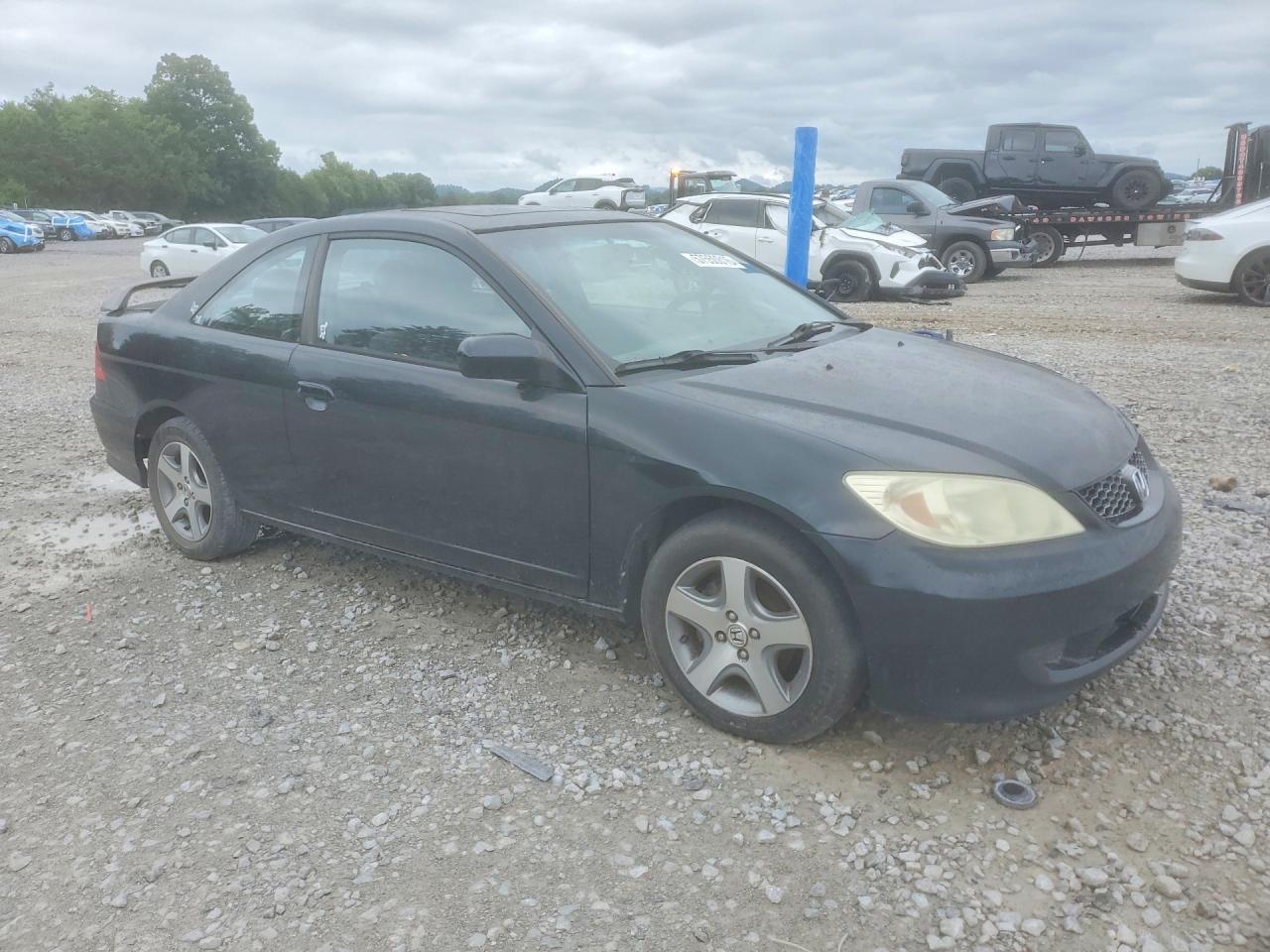 2004 Honda Civic Ex Black vin: 1HGEM22984L013862