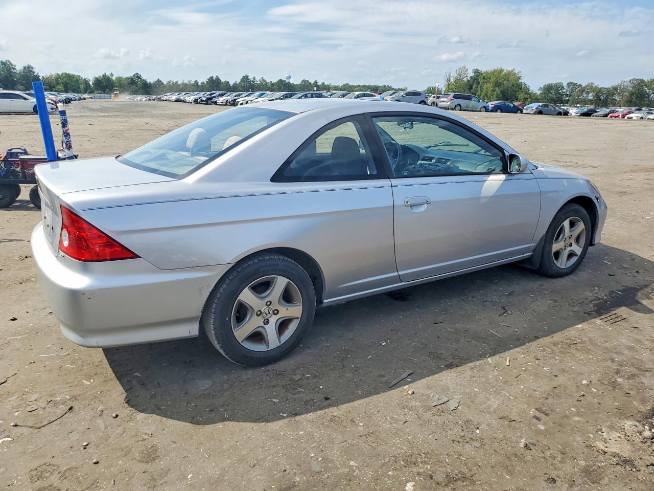 2004 Honda Civic Ex Silver vin: 1HGEM22984L053018