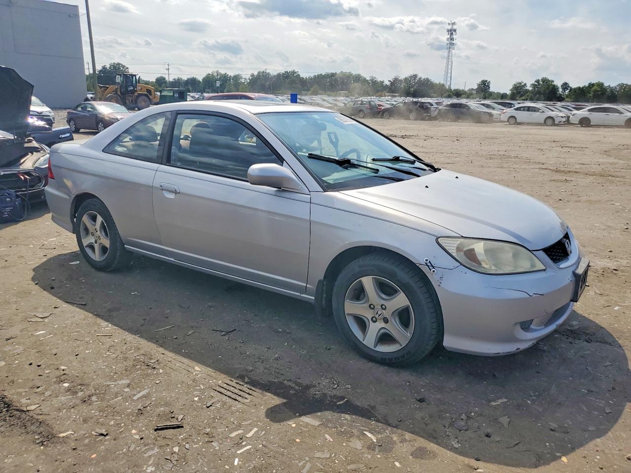 2004 Honda Civic Ex Silver vin: 1HGEM22984L053018