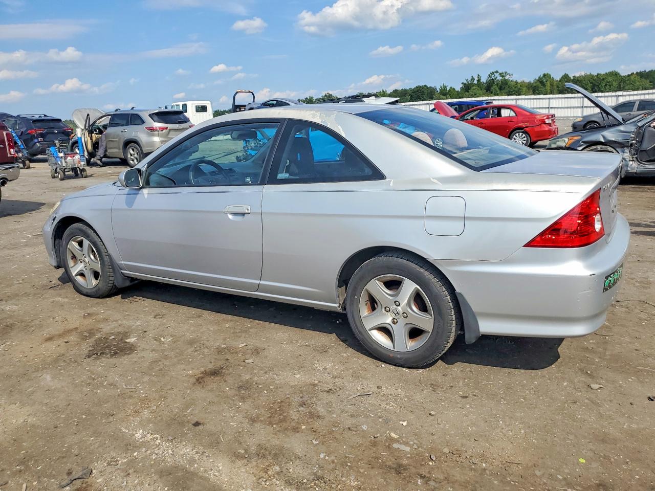 2004 Honda Civic Ex Silver vin: 1HGEM22984L053018