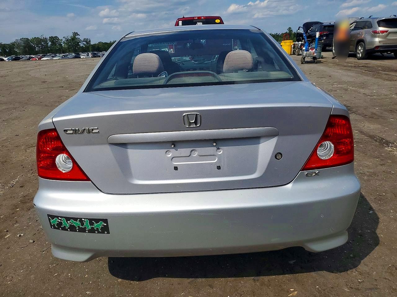 2004 Honda Civic Ex Silver vin: 1HGEM22984L053018
