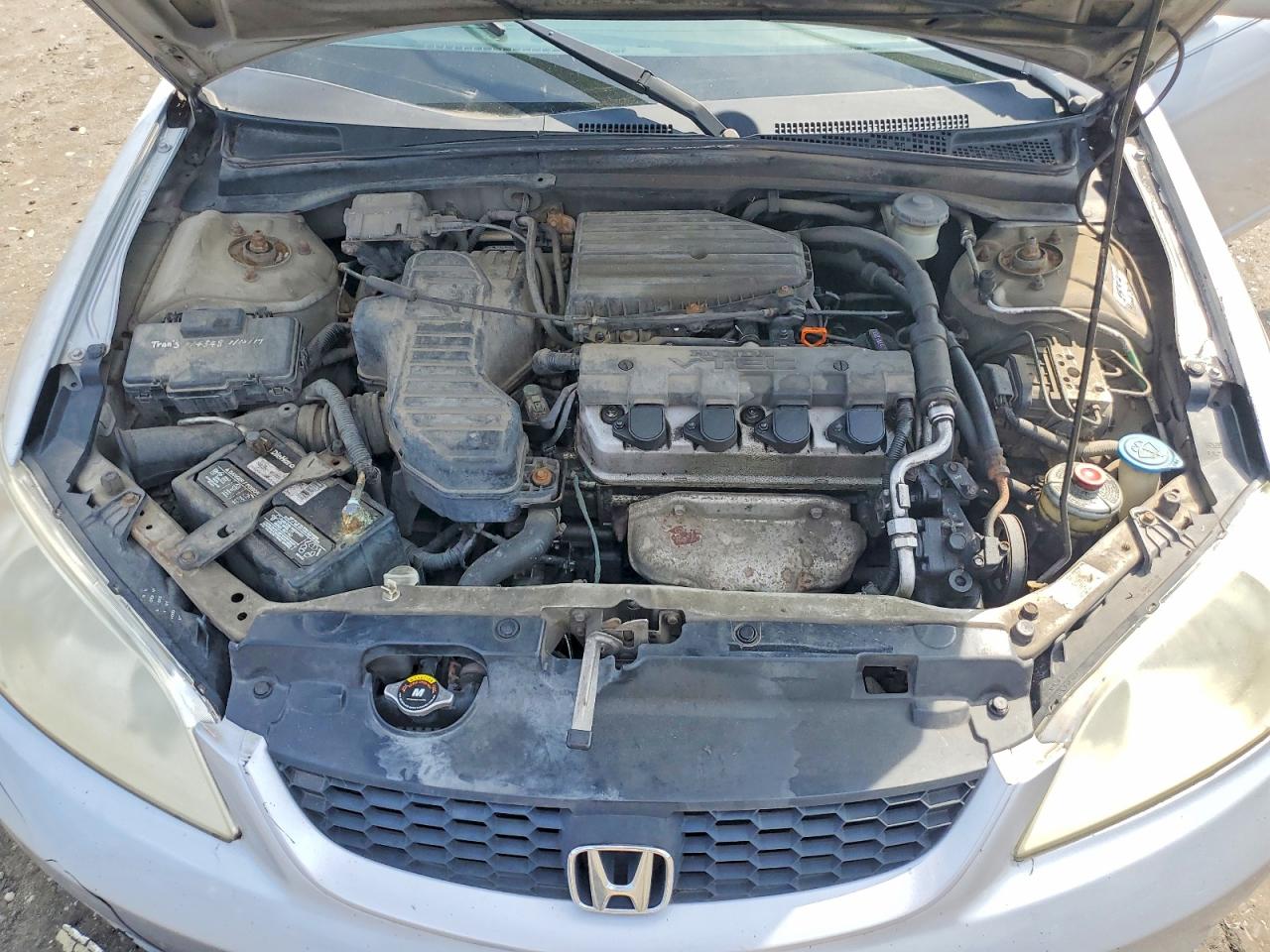 2004 Honda Civic Ex Silver vin: 1HGEM22984L053018