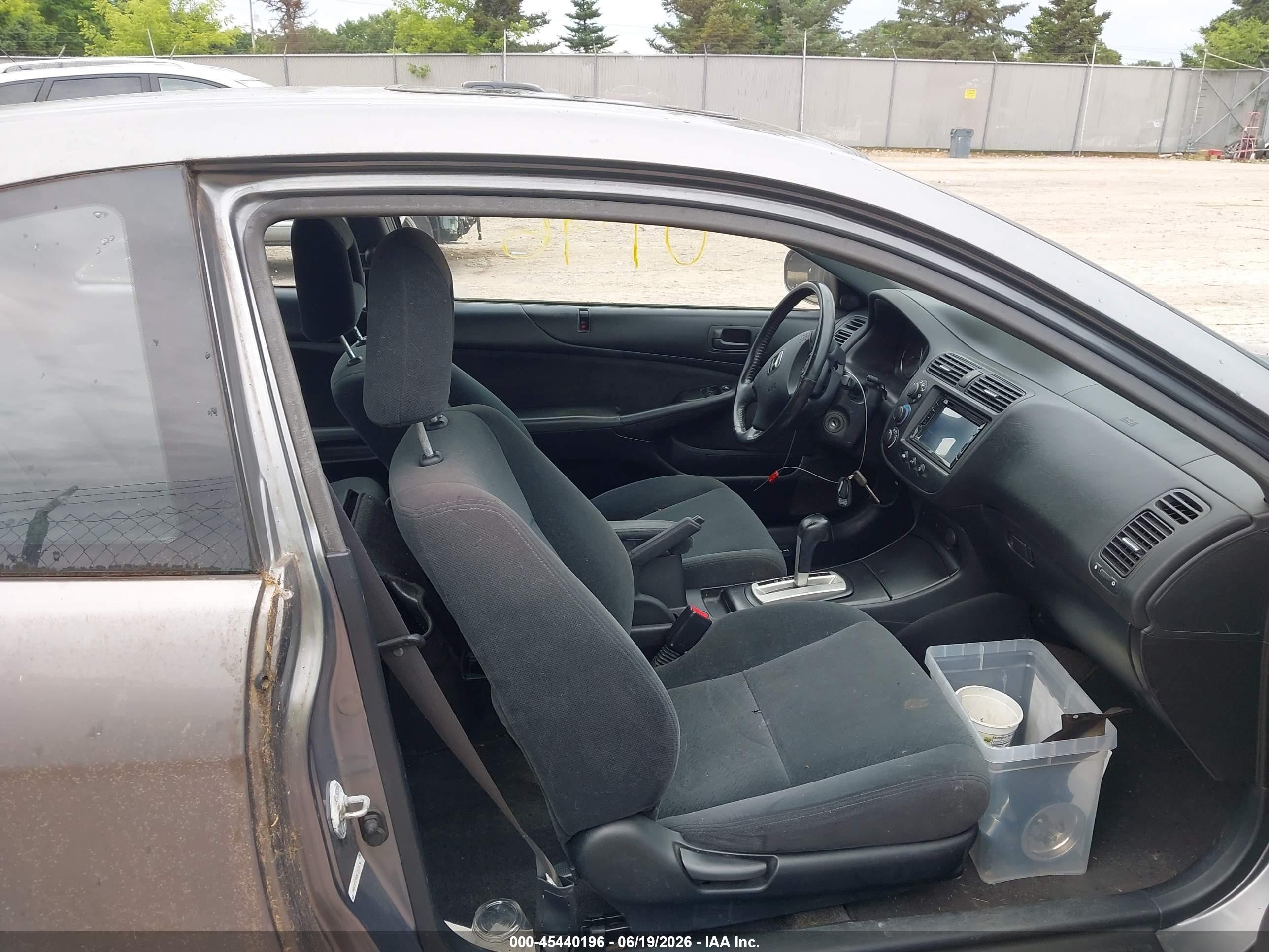 2005 Honda Civic Ex Gray vin: 1HGEM22985L013474
