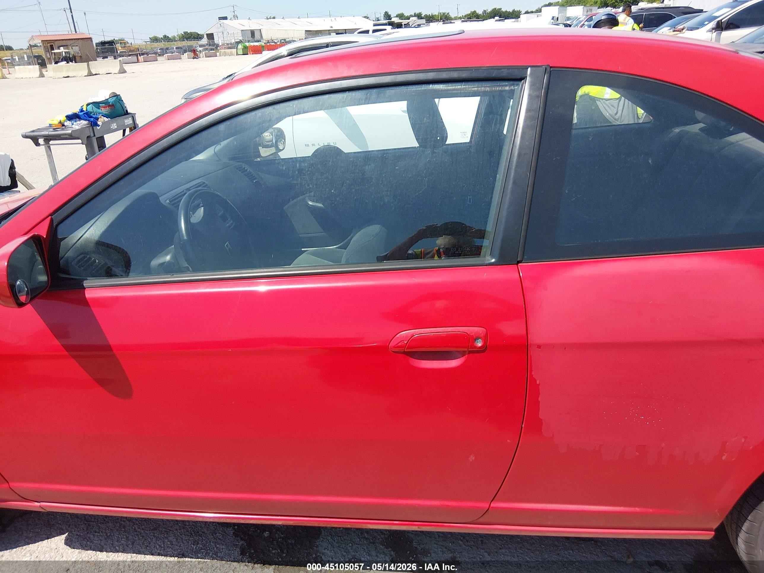 2005 Honda Civic Ex Red vin: 1HGEM22985L015791