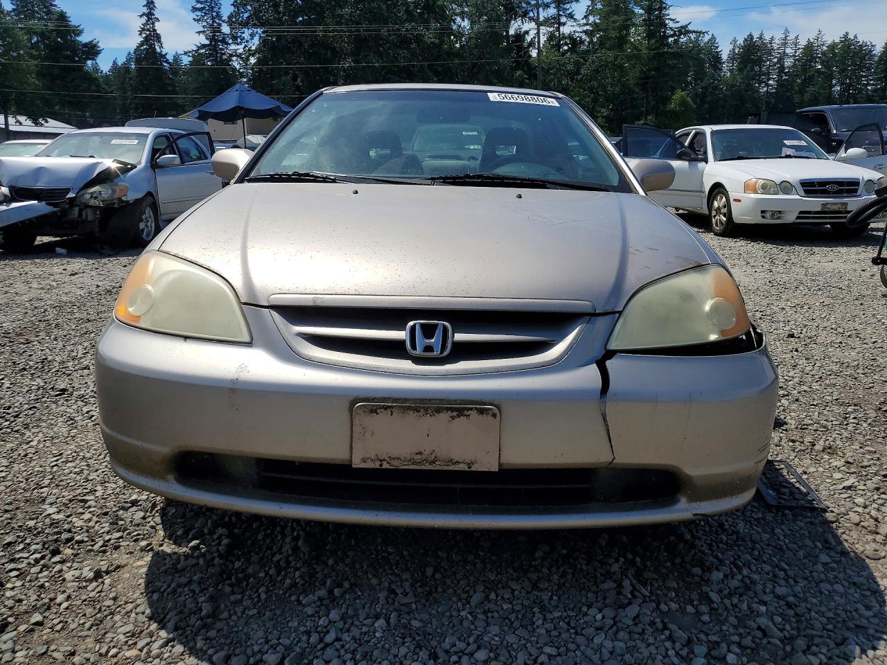 2002 Honda Civic Ex Silver vin: 1HGEM22992L058368