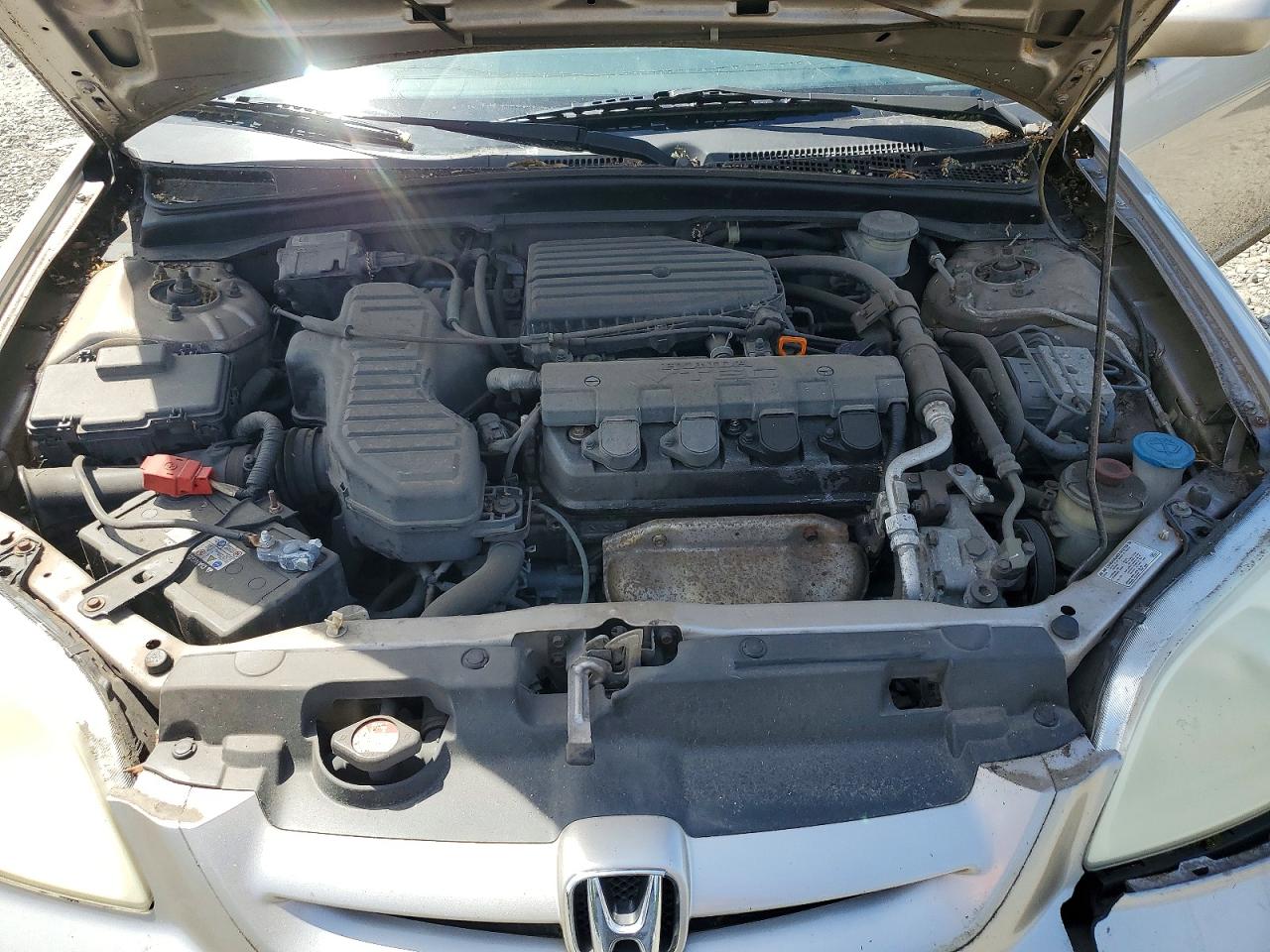 2002 Honda Civic Ex Silver vin: 1HGEM22992L058368