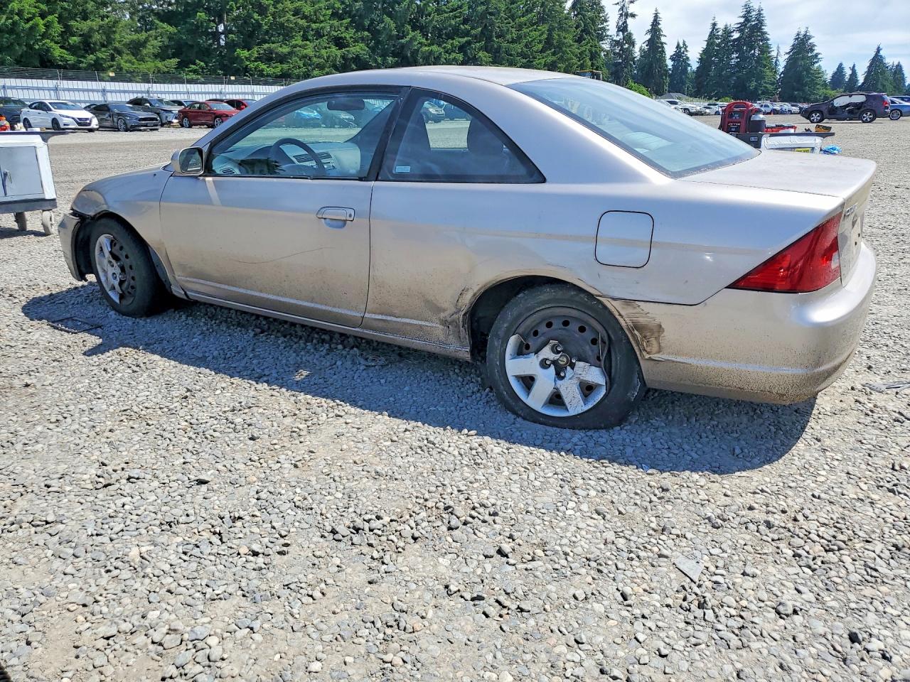 2002 Honda Civic Ex Silver vin: 1HGEM22992L058368
