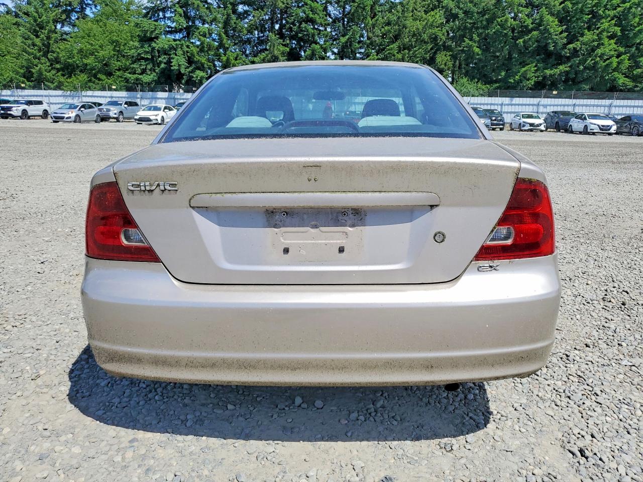 2002 Honda Civic Ex Silver vin: 1HGEM22992L058368