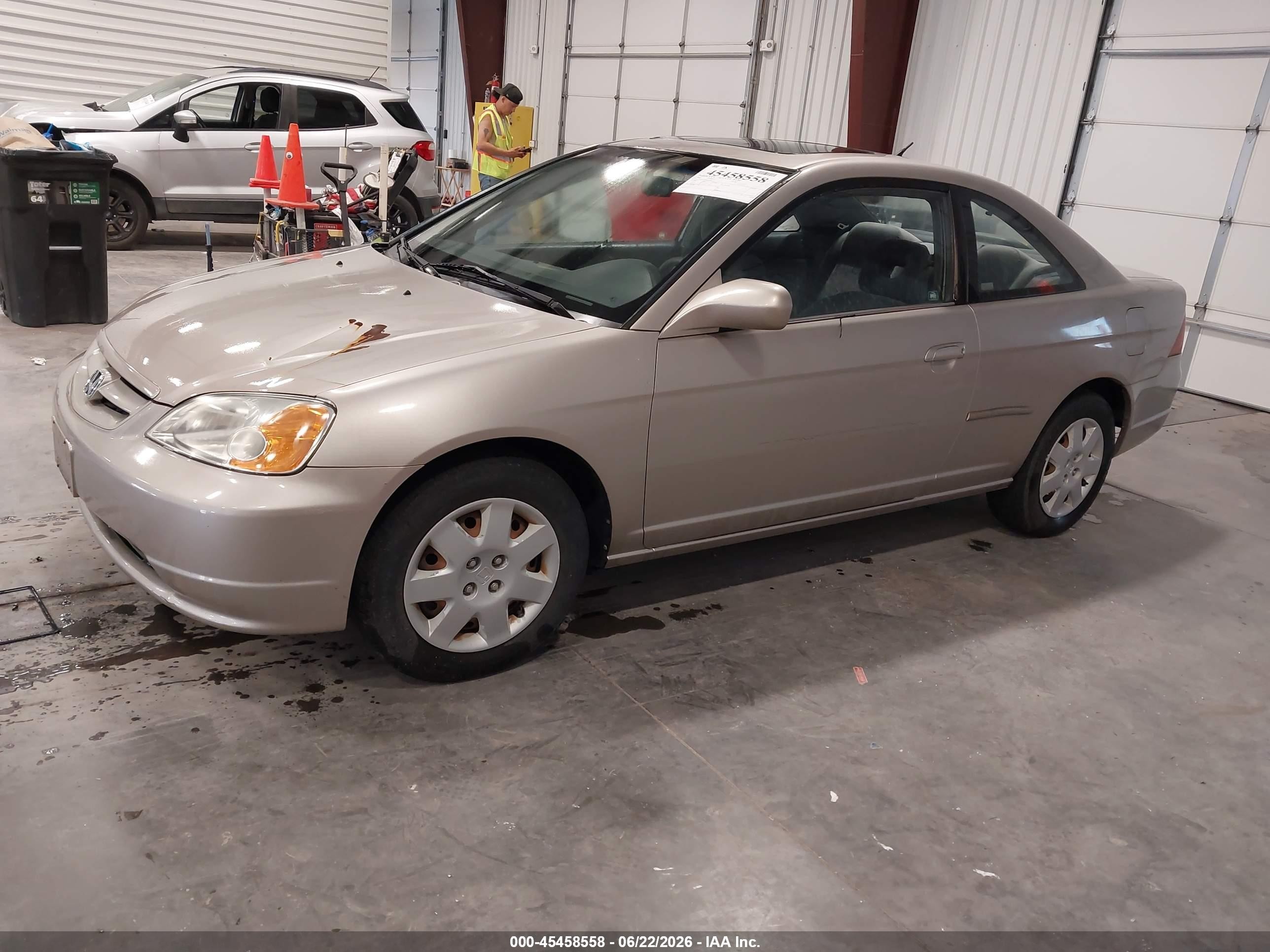 2002 Honda Civic Ex Champagne vin: 1HGEM22992L068012