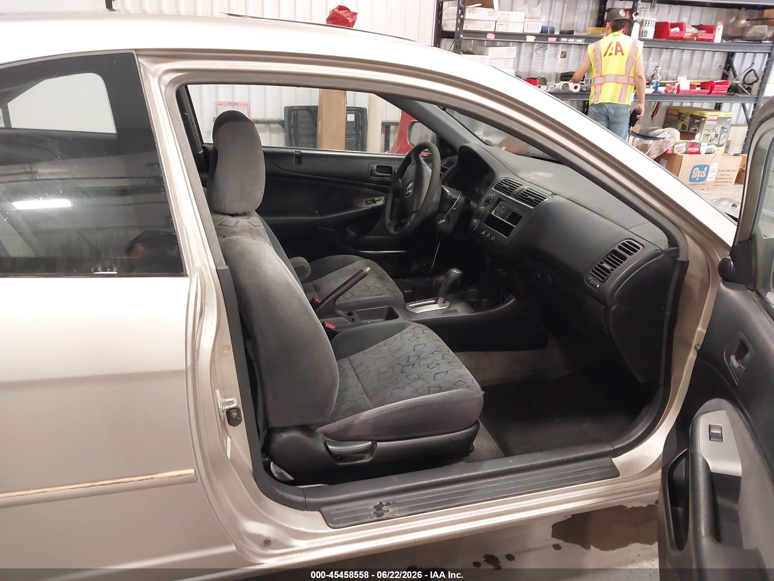 2002 Honda Civic Ex Champagne vin: 1HGEM22992L068012
