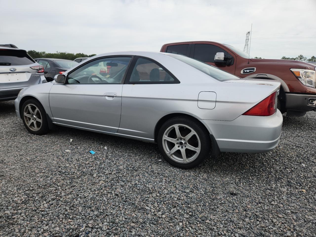 2003 Honda Civic Ex Silver vin: 1HGEM22993L014470