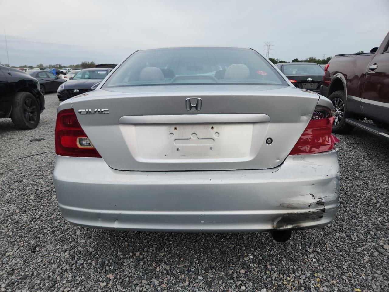 2003 Honda Civic Ex Silver vin: 1HGEM22993L014470