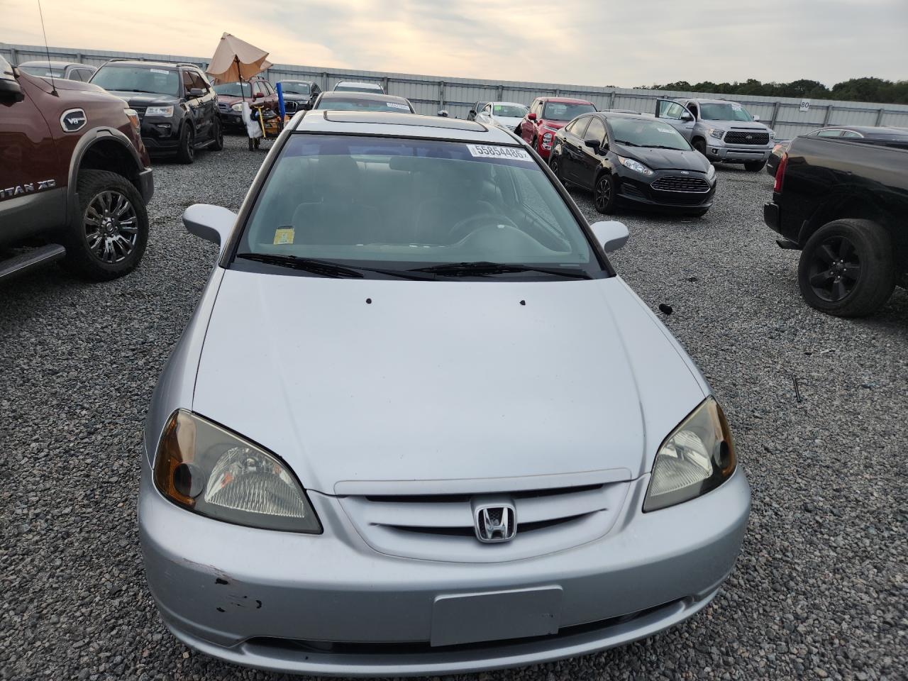 2003 Honda Civic Ex Silver vin: 1HGEM22993L014470