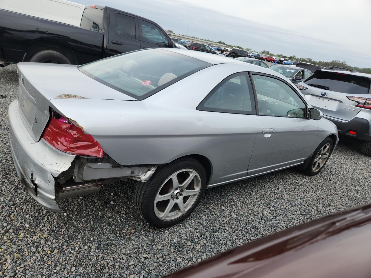 2003 Honda Civic Ex Silver vin: 1HGEM22993L014470