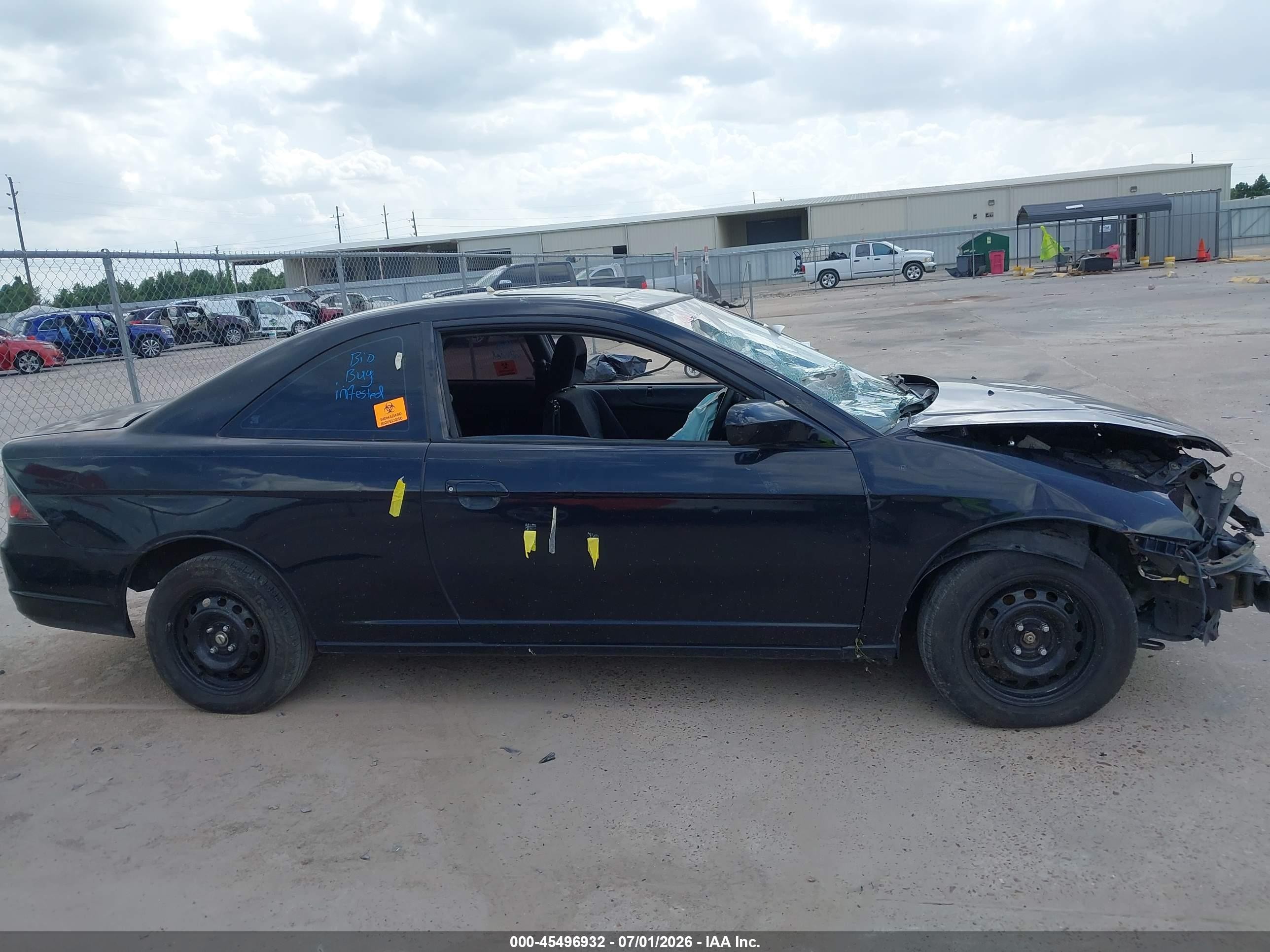2003 Honda Civic Ex Black vin: 1HGEM22993L046433