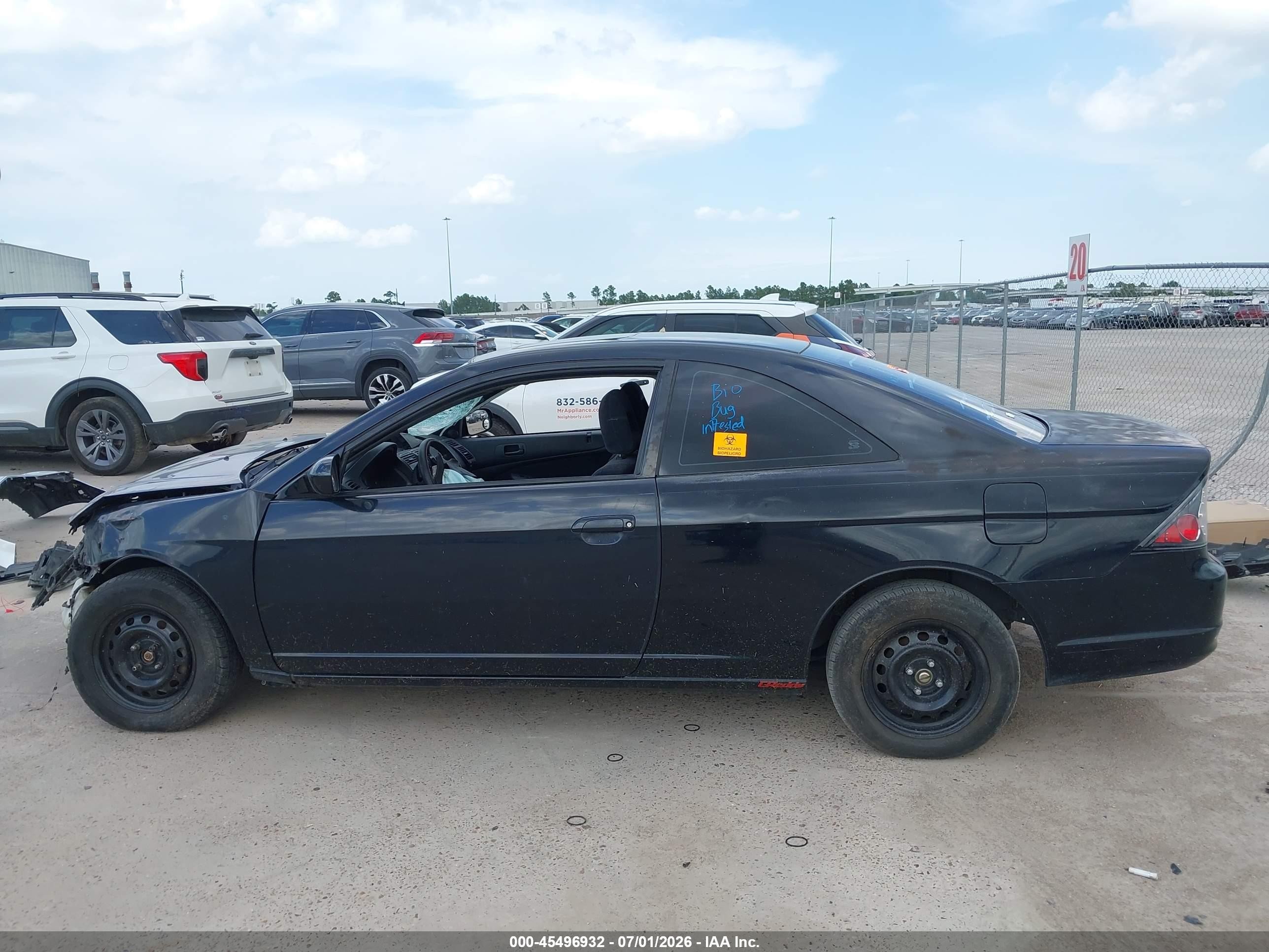 2003 Honda Civic Ex Black vin: 1HGEM22993L046433
