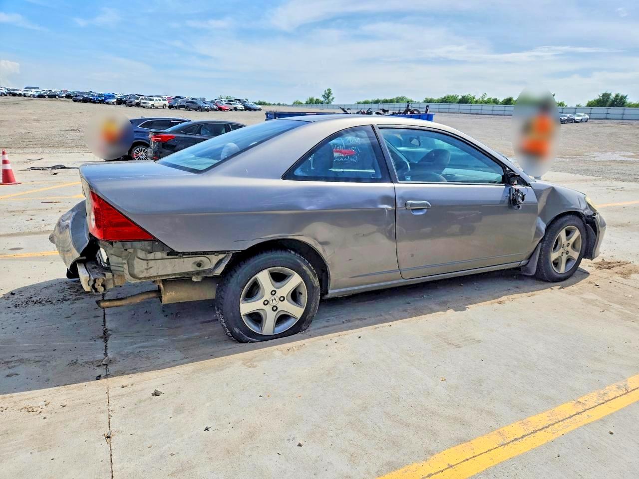 2004 Honda Civic Ex Gray vin: 1HGEM22994L007830