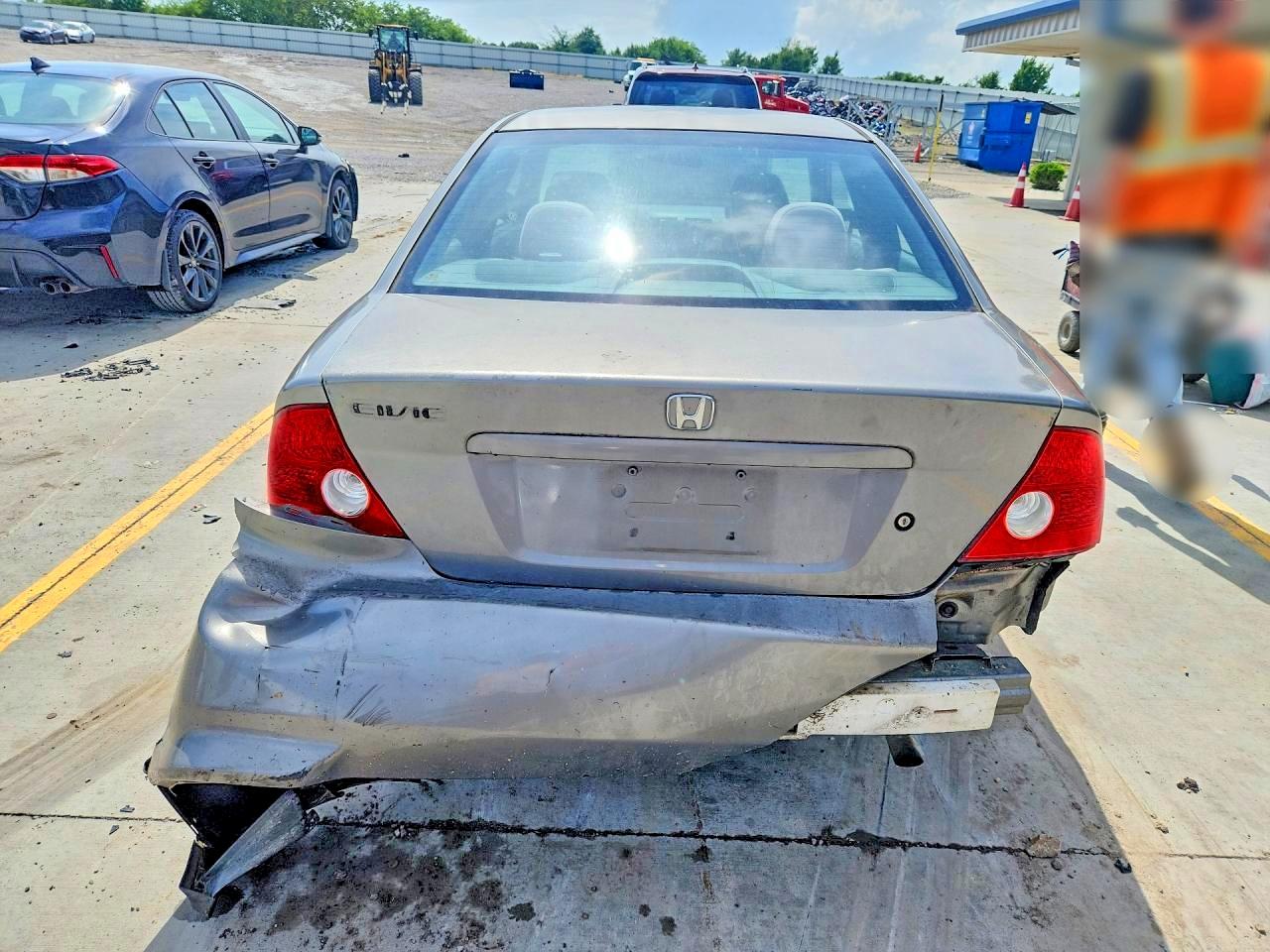 2004 Honda Civic Ex Gray vin: 1HGEM22994L007830