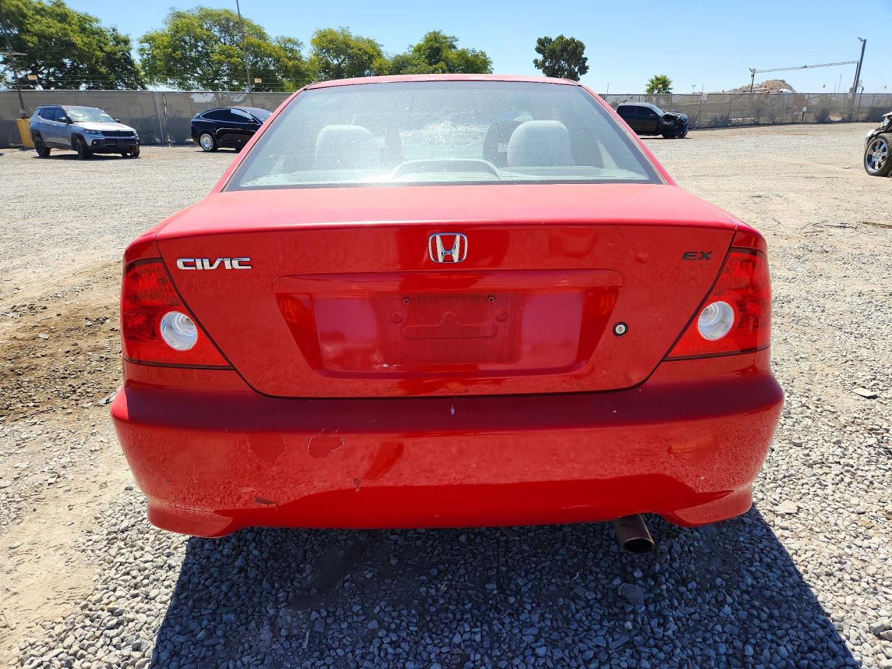 2004 Honda Civic Ex Red vin: 1HGEM22994L046157