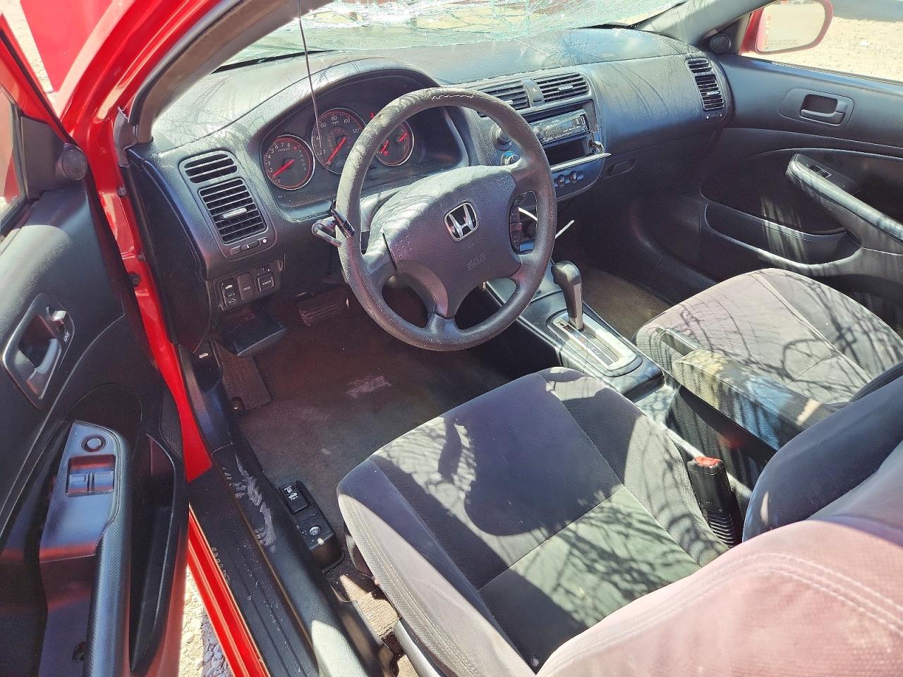 2004 Honda Civic Ex Red vin: 1HGEM22994L046157