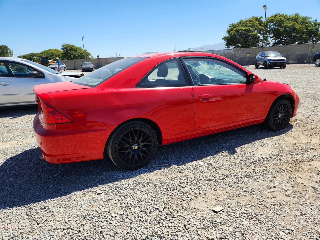 2004 Honda Civic Ex Red vin: 1HGEM22994L046157