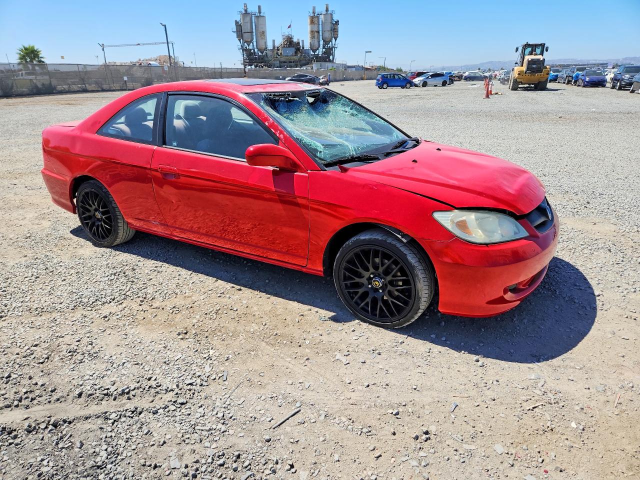 2004 Honda Civic Ex Red vin: 1HGEM22994L046157