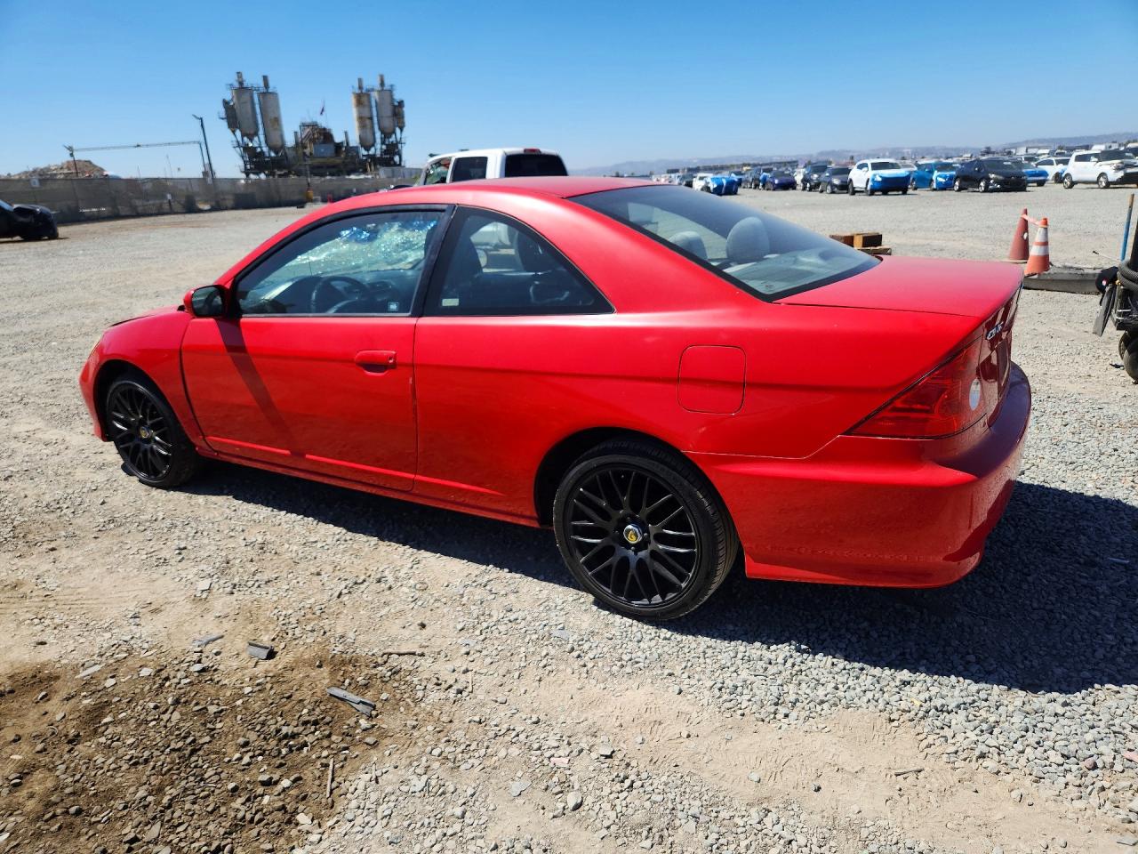 2004 Honda Civic Ex Red vin: 1HGEM22994L046157