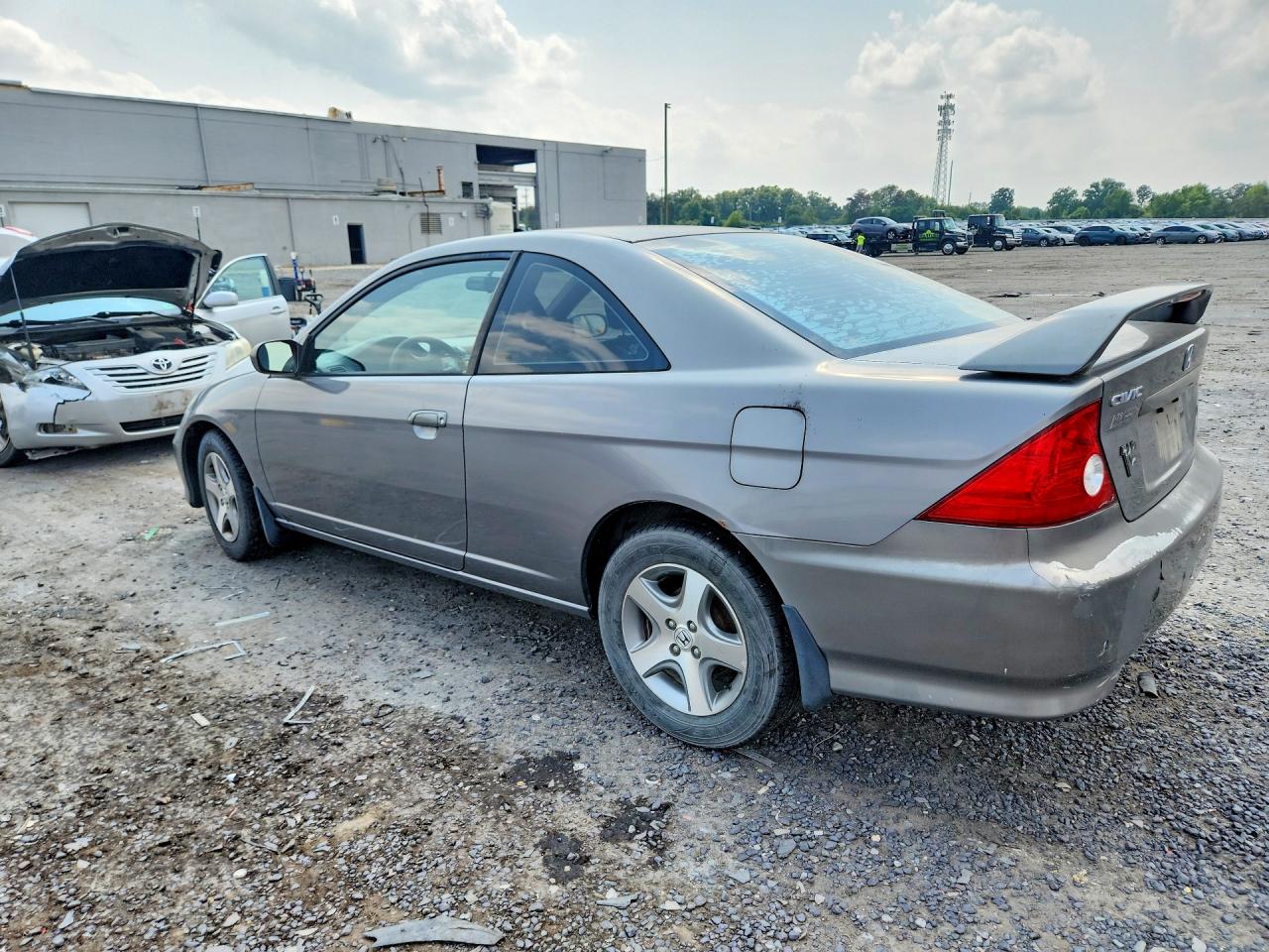 2004 Honda Civic Ex Серый vin: 1HGEM22994L054503