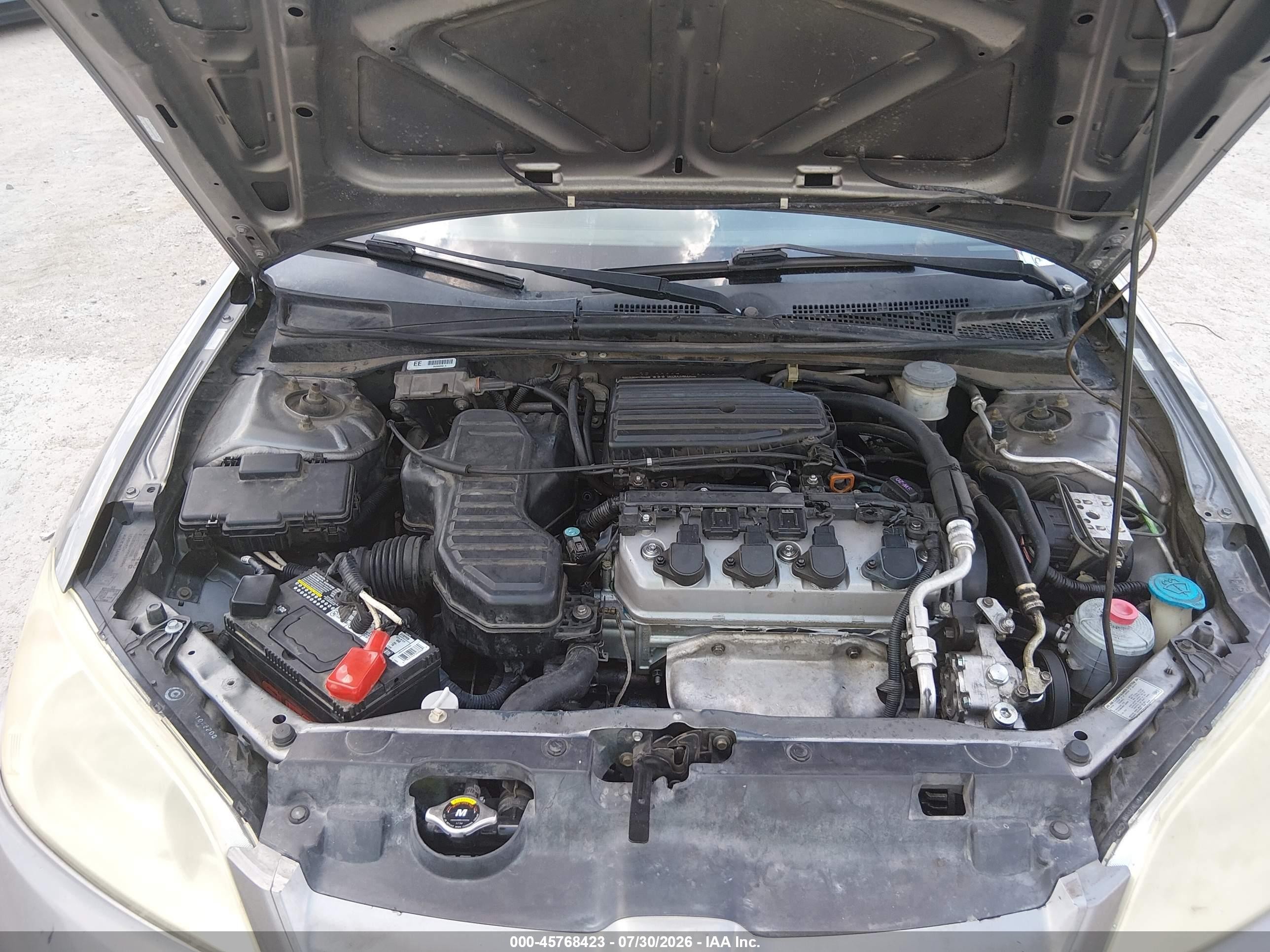 2005 Honda Civic Ex Gray vin: 1HGEM22995L003522